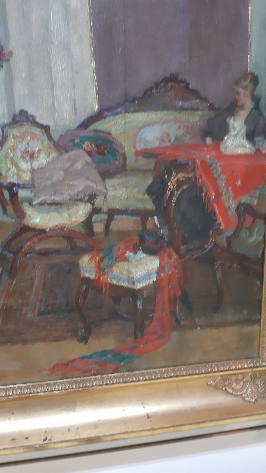 Detail f: Ferdinand Dorsch, 1875 Fünfkirchen/Ungarn-1938 Dresden, Studium an der Akademie Dresden, Meisterschüler von G. Kuehl, 1898 Umzug nach Wien, 1901 ...