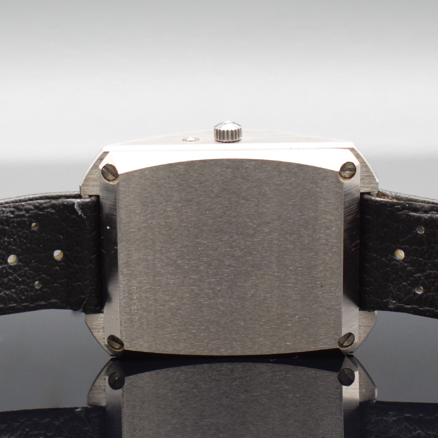 Detail f: OMEGA Constellation Megaquartz PROTOTYP Nr. 3803 sehr seltene Herrenarmbanduhr in Stahl, Schweiz um 1971, Quarz 2,4 MHz, schweres 2- tlg. Geh., Boden ...