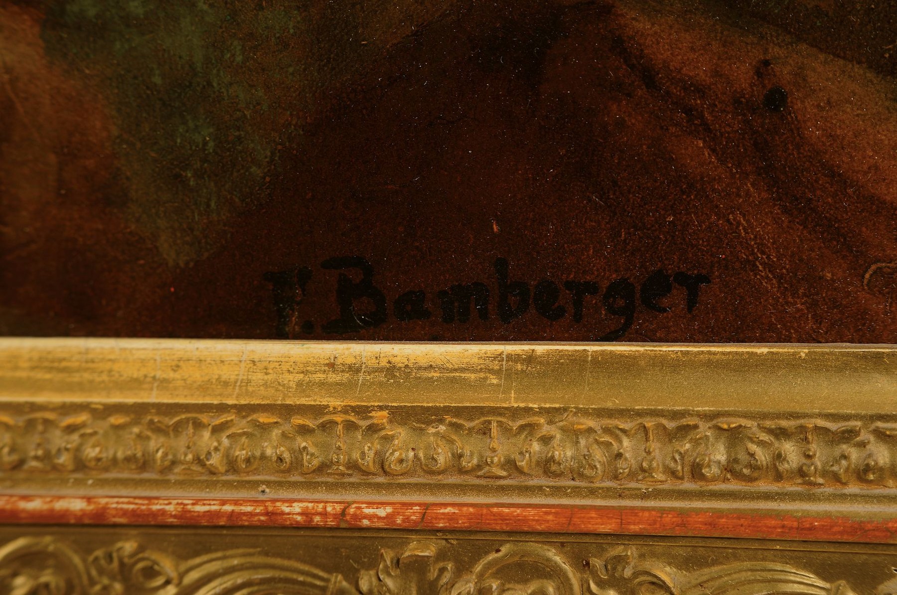 Detail a: Fritz Bamberger, 1814 Würzburg-1873 Neuenhain/Bad Soden, Mitglied der Akademie München, hier: die mittelalterliche Altenburg bei Bamberg, eines der ...