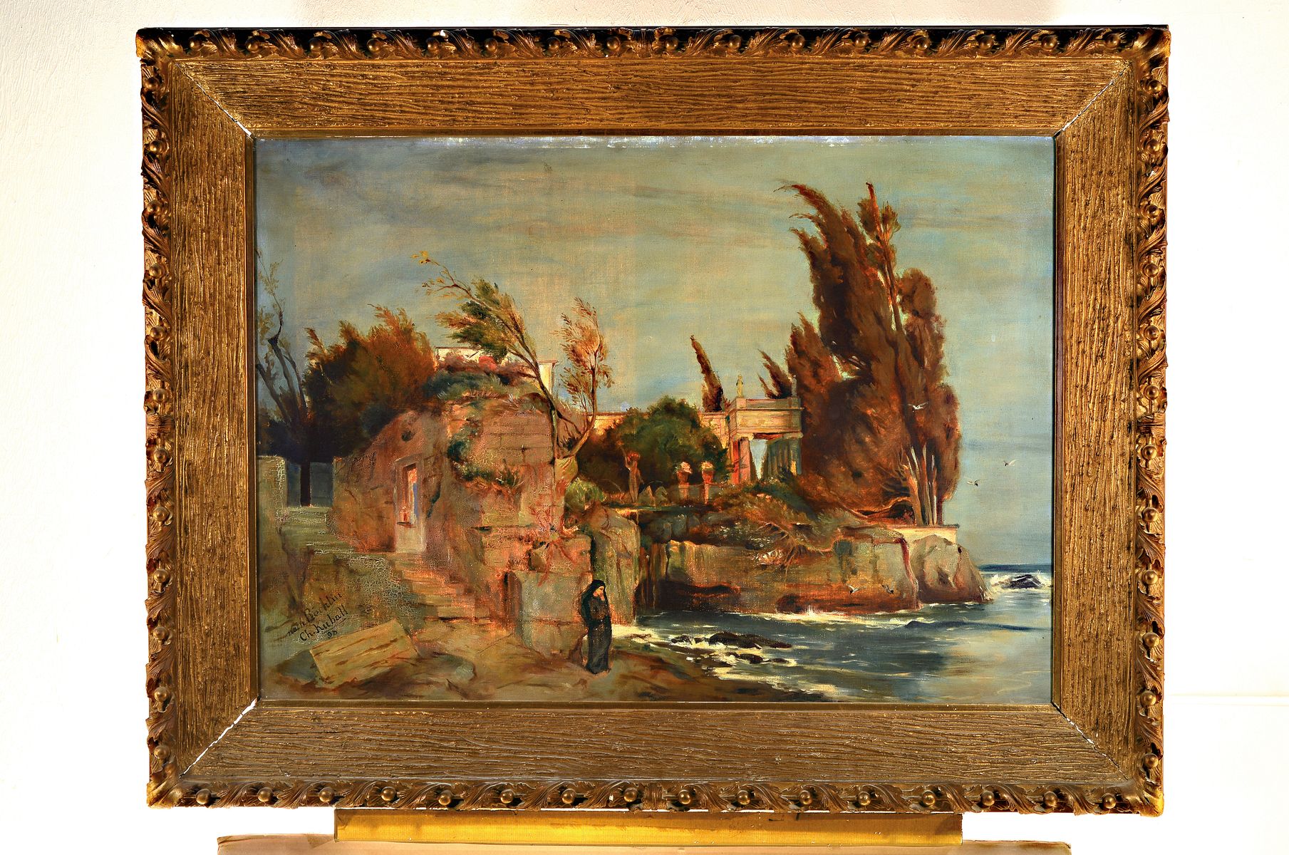 Detail k: Christel Kuball, 1876-1950 Hamburg, bekannte deutsche Glasmalerin, Studium an der Akademie München, fertigte Glasfenster u.a. für das Museum Thorn ...