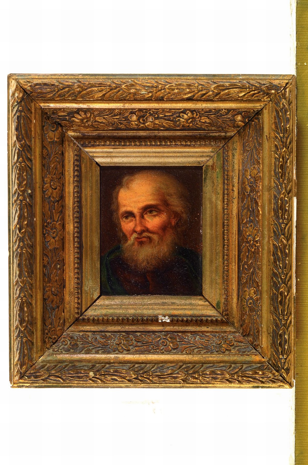 Detail l: Unbekannter Maler, Italien, um 1880/90, zwei Pendants mit Charakterköpfen älterer bärtiger Männer, Öl/Malkarton, je ca. 11x9cm, R. ca. 24x22cm