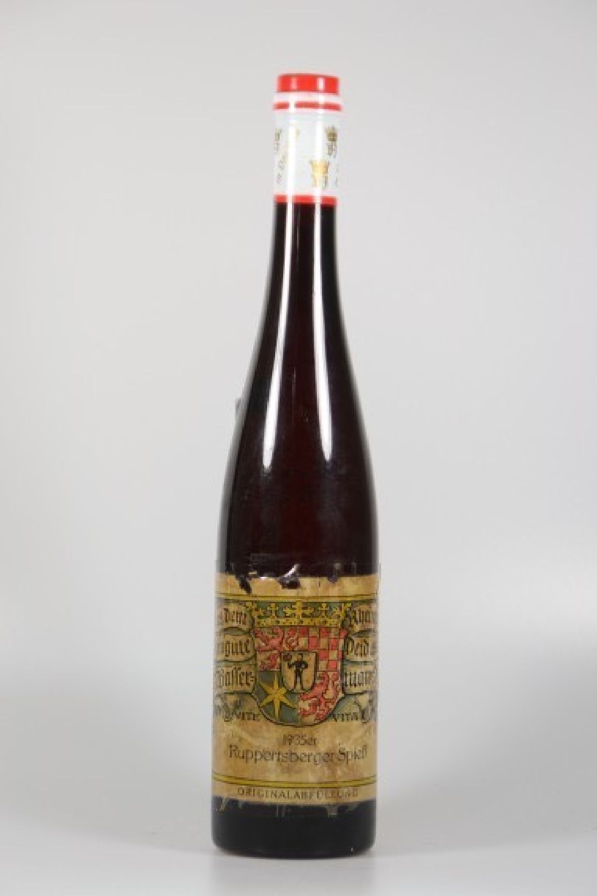 1935 Ruppertsberger Spieß, Weingut Dr. von Bassermann Jordan, neu verkorkt 1992 bez. mit kleiner Süße sehr gut erhalten, nicht braun, ...