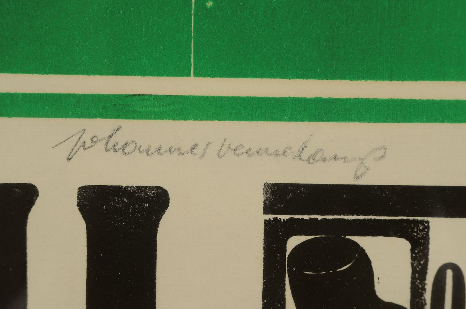 Detail a: Johannes Vennekamp, Worldcup Willy Goal, Grafik, handsigniert und dat. Juli ?, 70 x 50 cm
