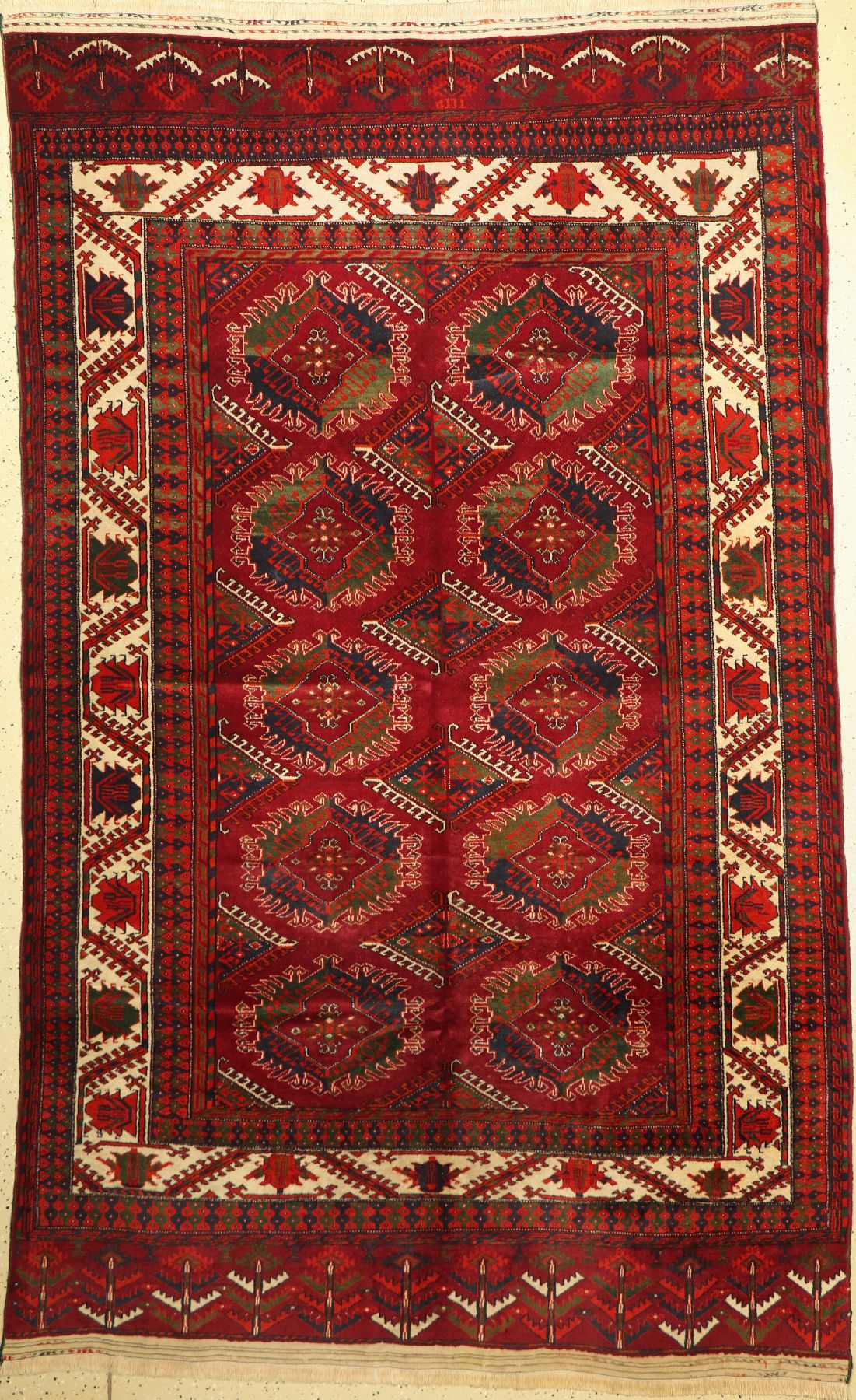 Yomut alt, Turkmenistan, um 1960, Wolle aufWolle, ca. 265 x 168 cm, EHZ: 2, (gereinigt)