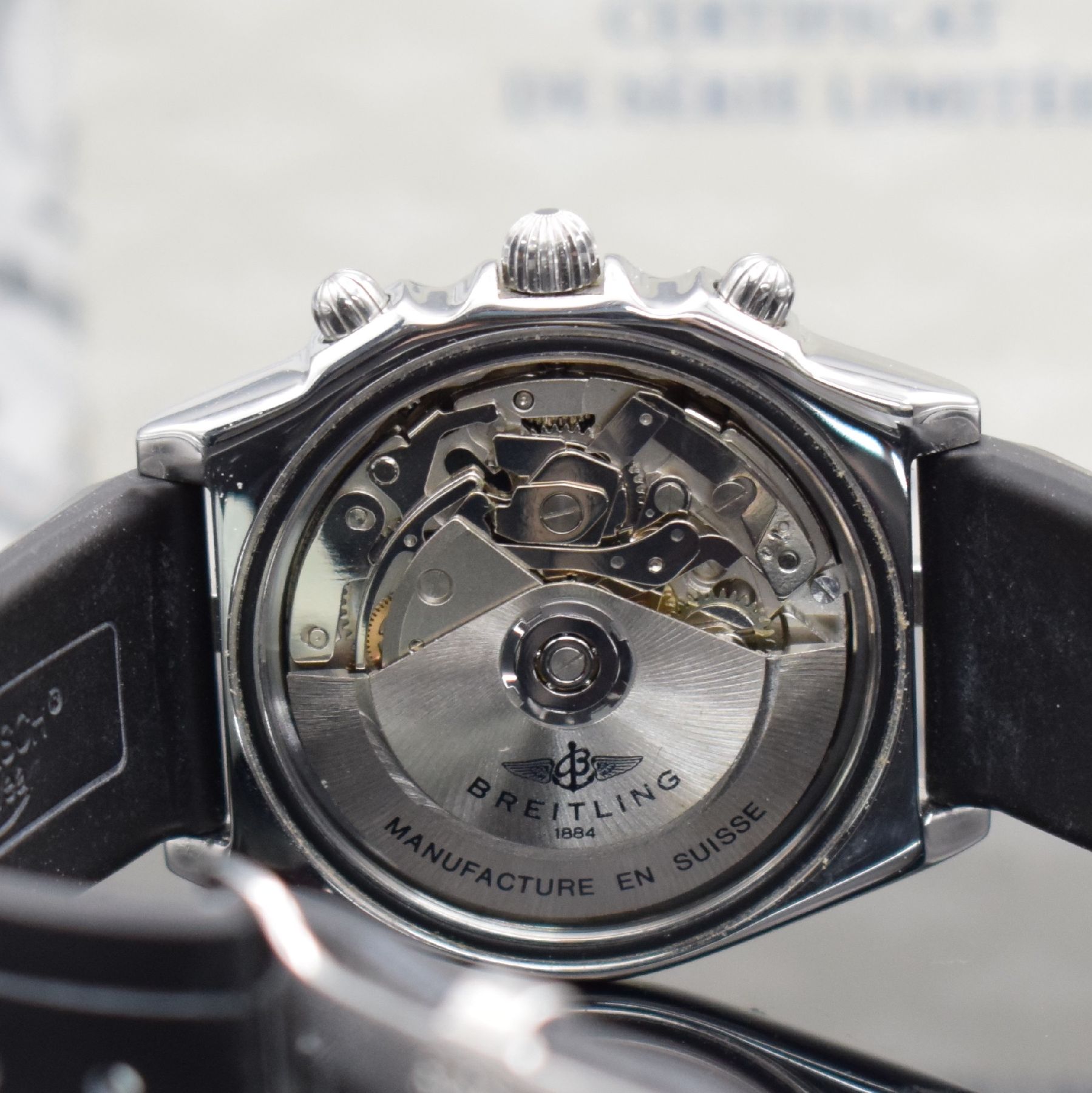 Detail f: BREITLING seltener Chronomat Sonderserie The Red Arrows, Automatik, Ref. A13050.1, herausgegeben zu Ehren gleichnamiger Kunstflugstaffel 1965 - 1996, ...