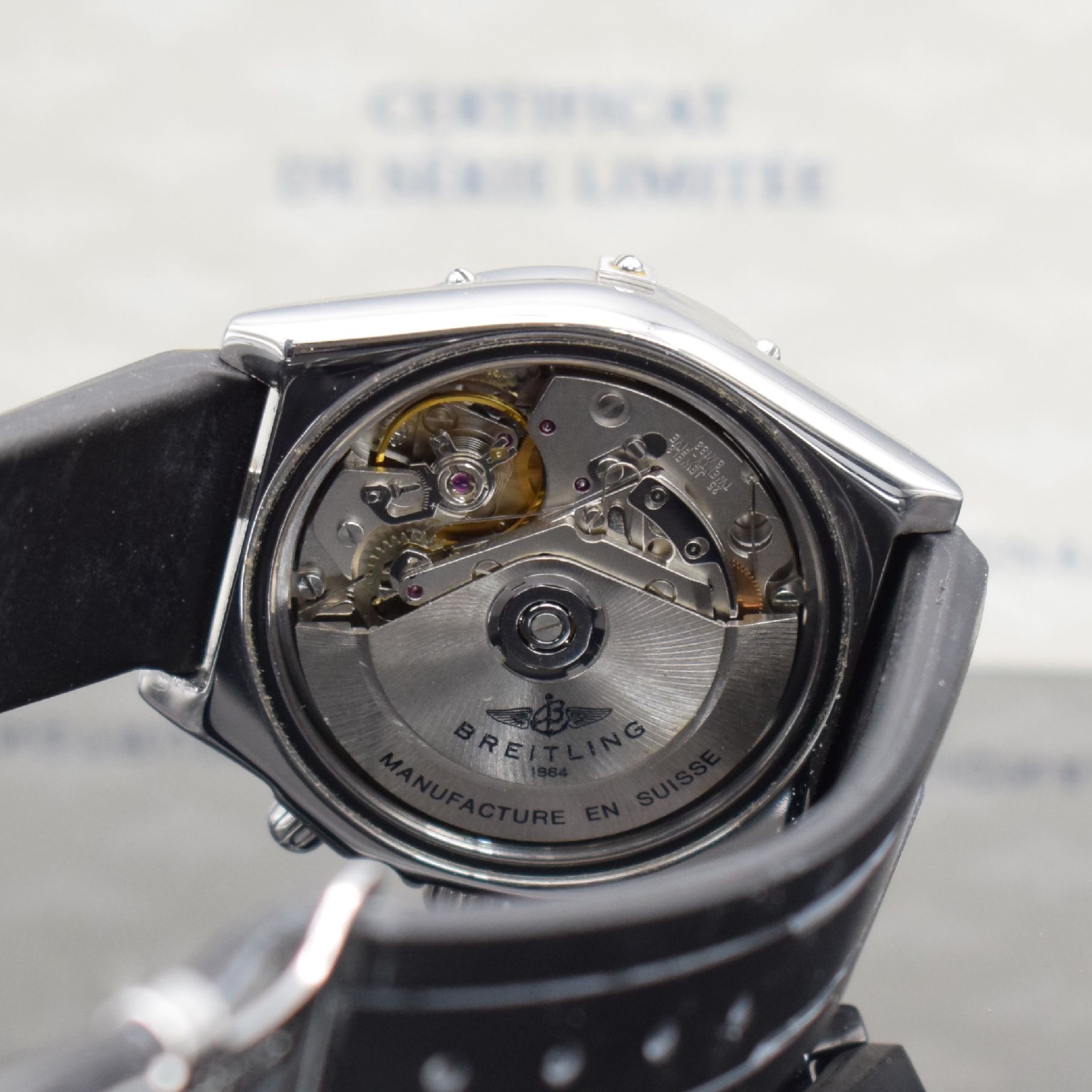 Detail g: BREITLING seltener Chronomat Sonderserie The Red Arrows, Automatik, Ref. A13050.1, herausgegeben zu Ehren gleichnamiger Kunstflugstaffel 1965 - 1996, ...