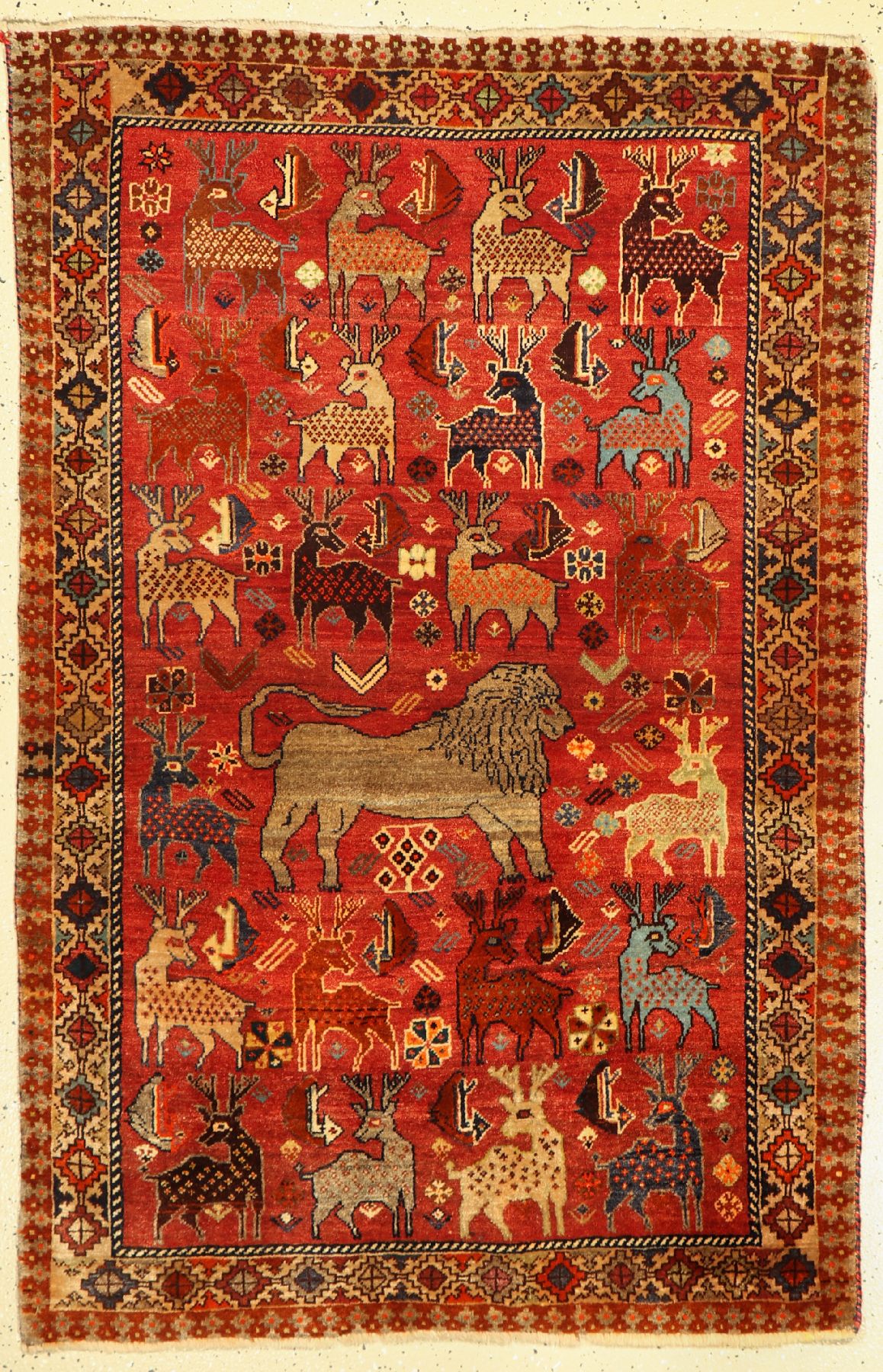 Gabbeh alt, Persien, um 1950, Wolle auf Wolle, ca. 164 x 108 cm, EHZ: 2