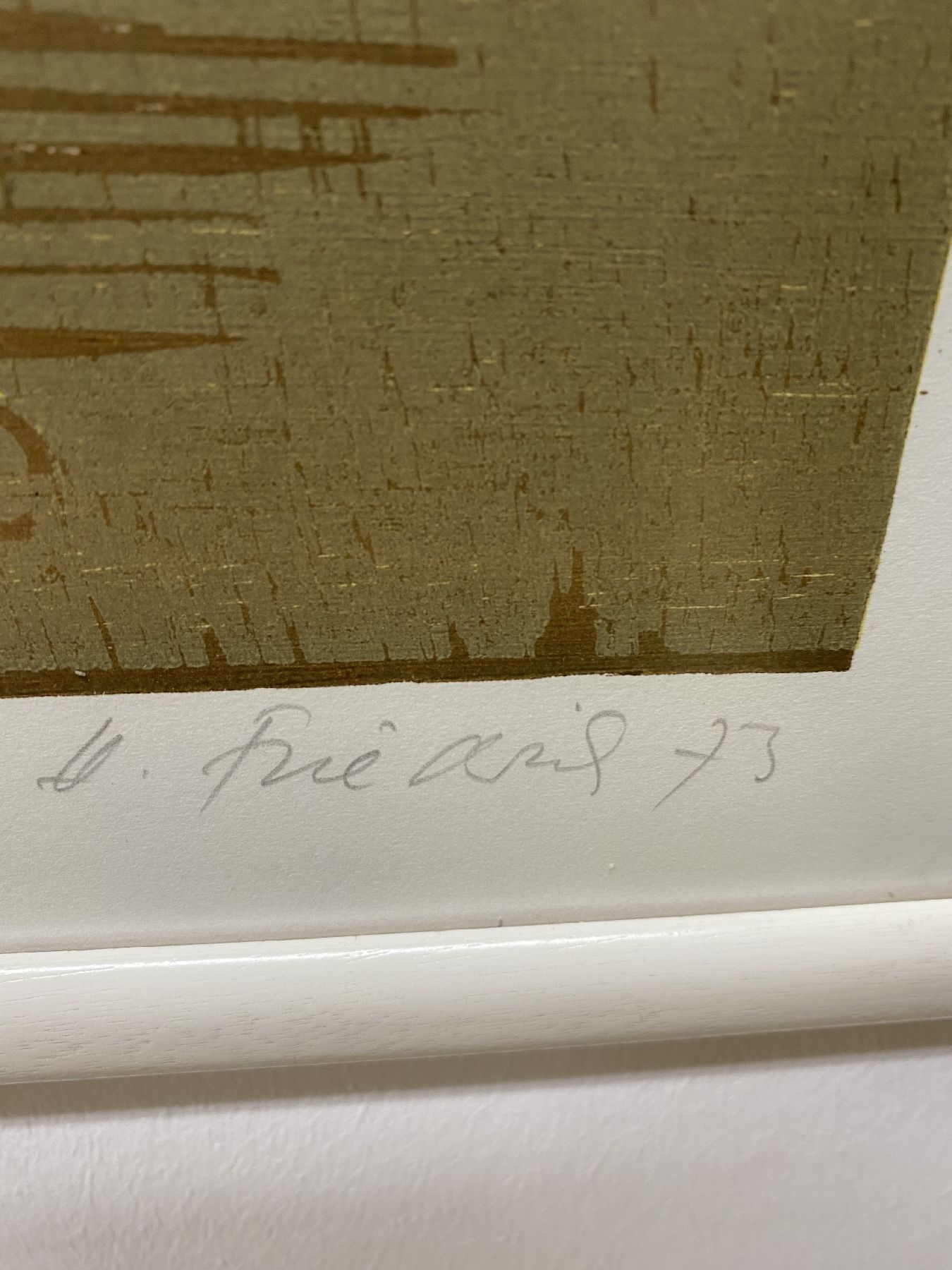 Detail d: Heinz Friedrich, 1924-2018 Schwetzingen, Farbholzschnit von 1973, Billigheimer Purzelmarkt, handsigniert, dat., betitelt und bez. e.A., ca. 63x43cm, ...
