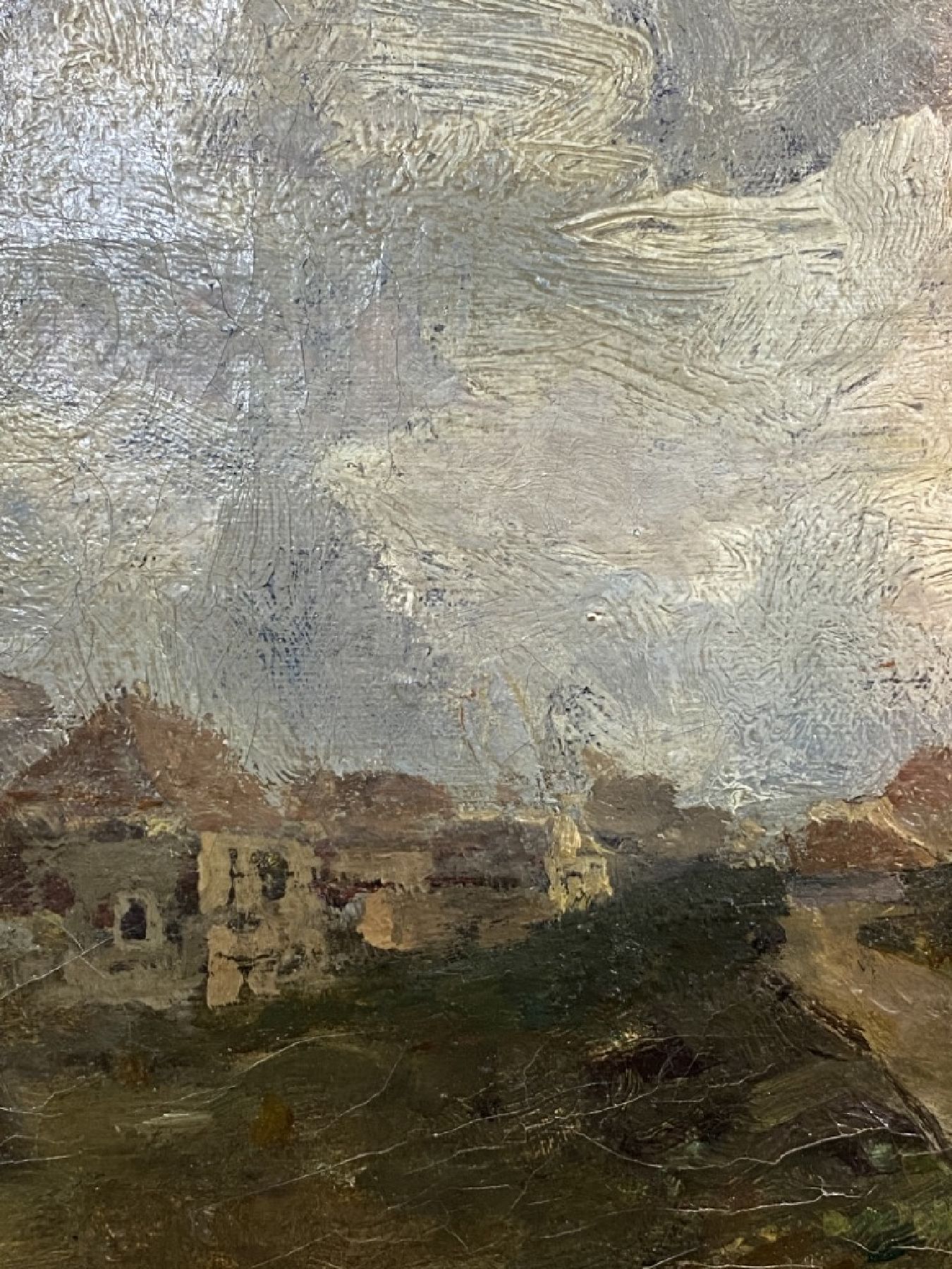Detail e: Frans (Franciscus Arnoldus) Langeveld, 1877 Amsterdam-1939 Laren/Niederlande, Studium in Amsterdam, Mitglied der Larener Malerschule, ...