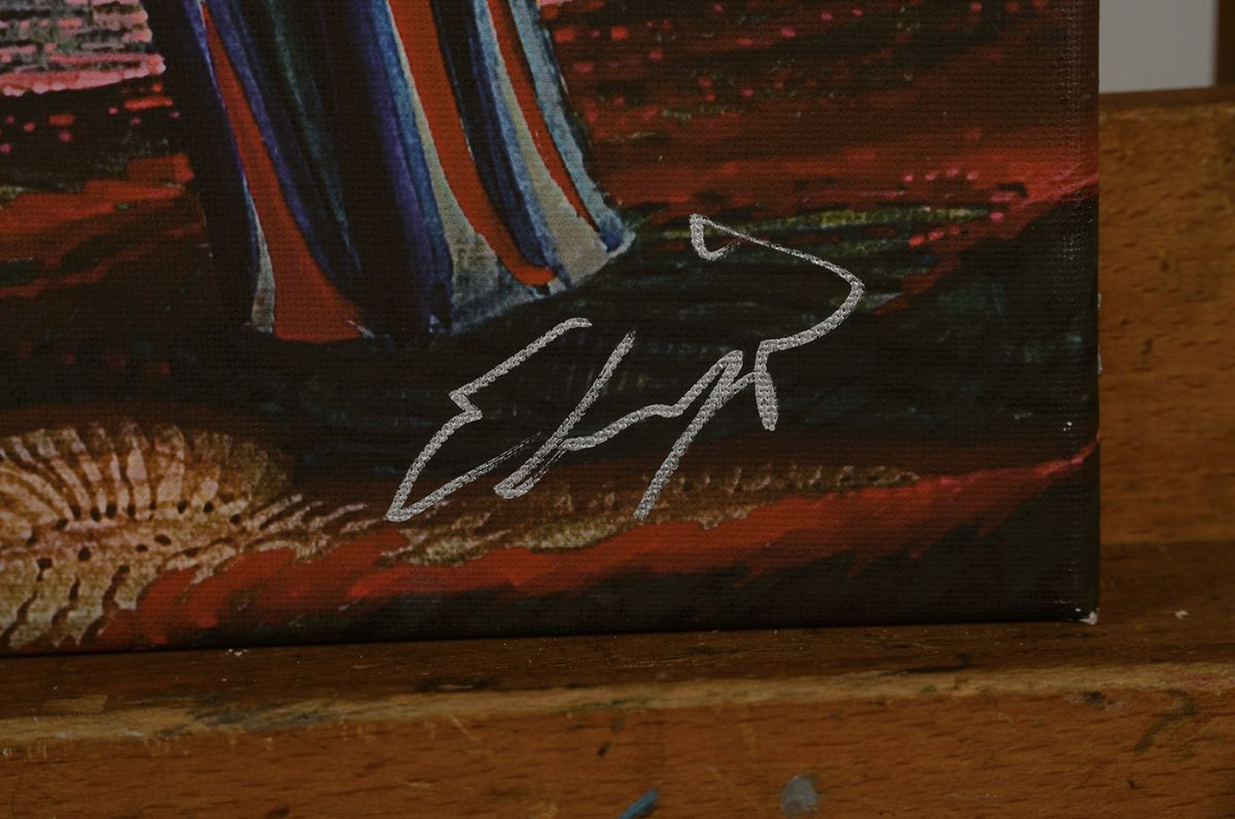 Detail a: Ernst Fuchs, 1930-2015, "Perseus" Giclee druck auf Lwd, handsigniert und num. 229/300, ca. 92x44cm