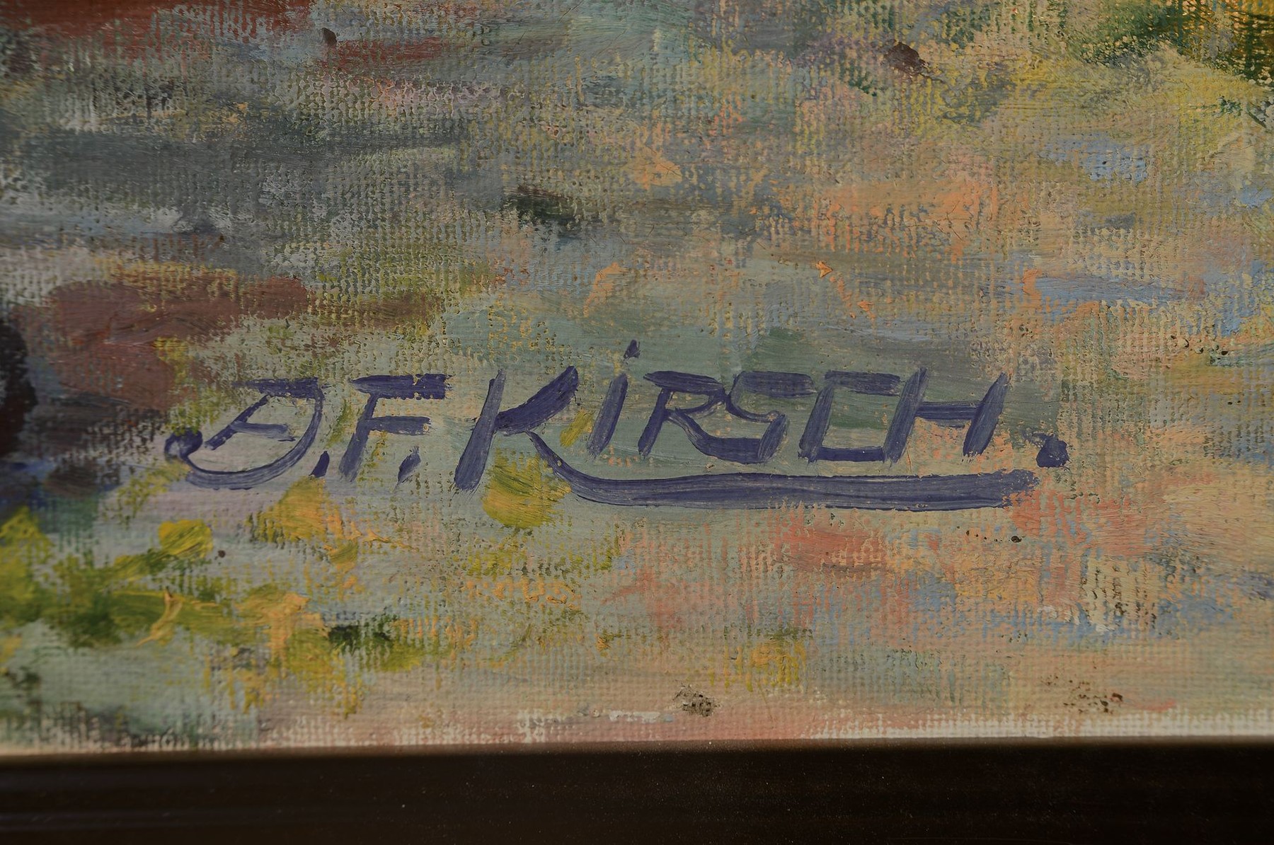 Detail a: August Friedrich Kirsch, Maler aus Edenkoben, Königsee, Kopie nach einem Gemälde von N.J. Helm, Öl/Lwd, links unten signiert, ca. 80x100cm, R. ca. ...