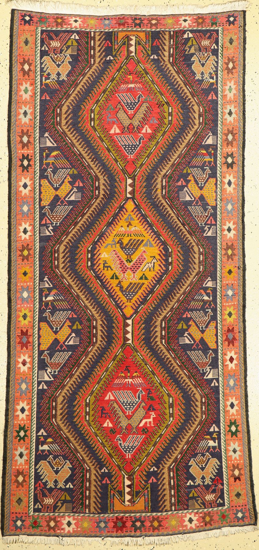 Sumagh, Persien, ca. 50 Jahre, Baumwolle, ca. 206 x 99 cm, EHZ: 2