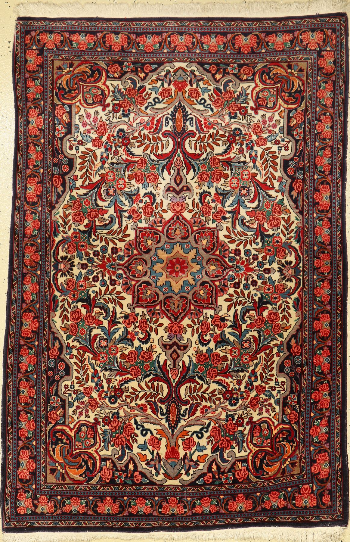 Rosenbidjar fein, Persien, ca. 50 Jahre, Korkwolle, ca. 163 x 106 cm, EHZ: 2-3