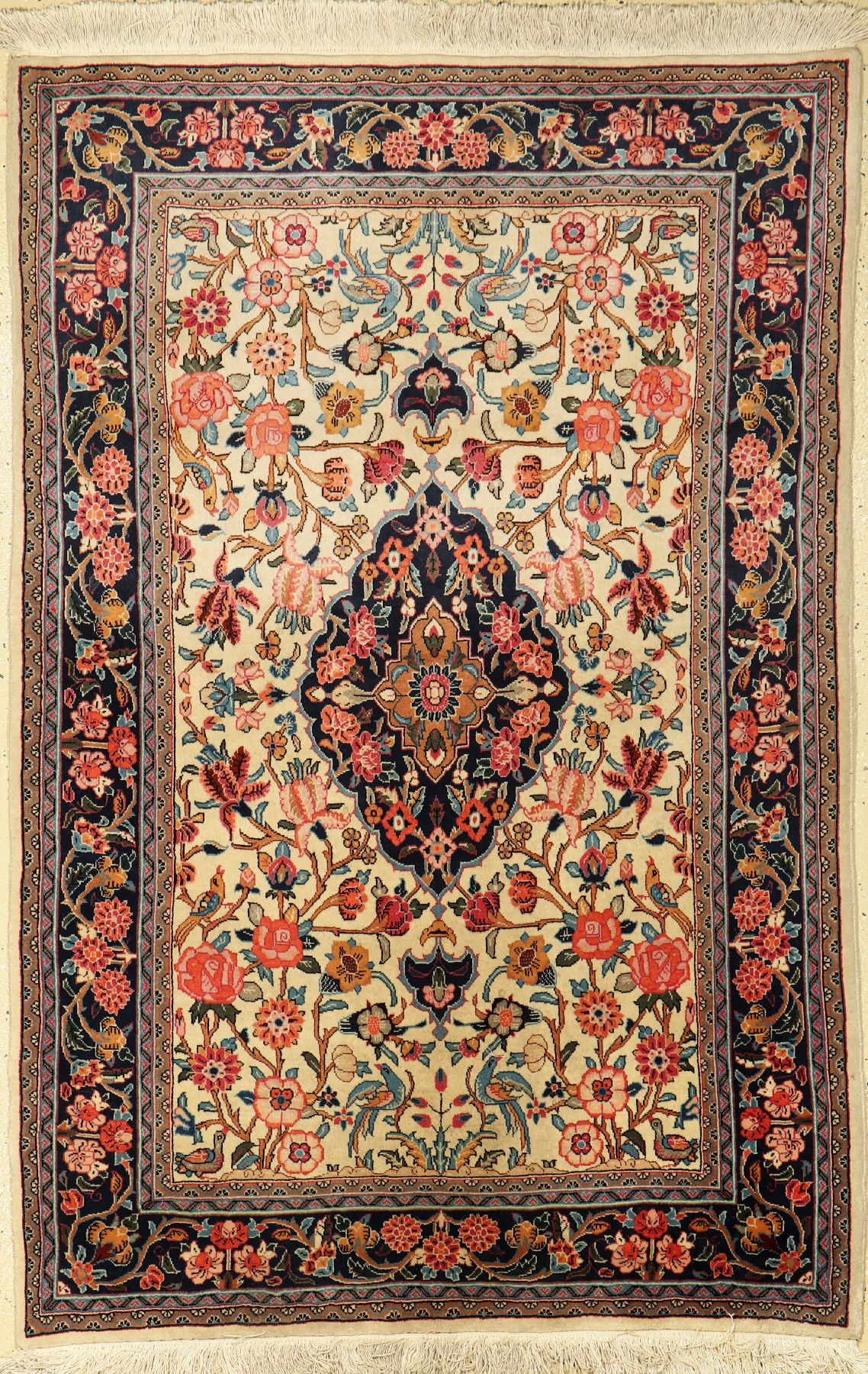 Rosenbidjar fein, Persien, ca. 50 Jahre, Korkwolle, ca. 165 x 110 cm, EHZ: 2