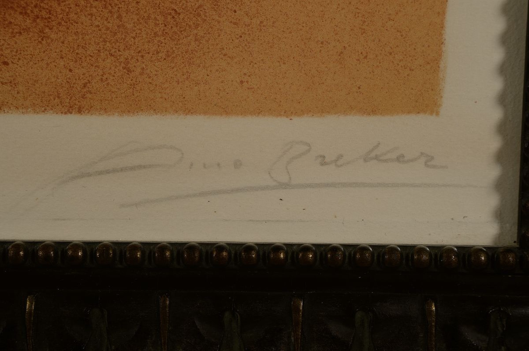 Detail a: Arno Breker, 1900 - 1991, zwei Lithografien,liegender Akt, num. 82/100,handsigniert, ca.40 x 59 cm, unter Glas, Rahmen und knieender Akt, num. 33/50, ...