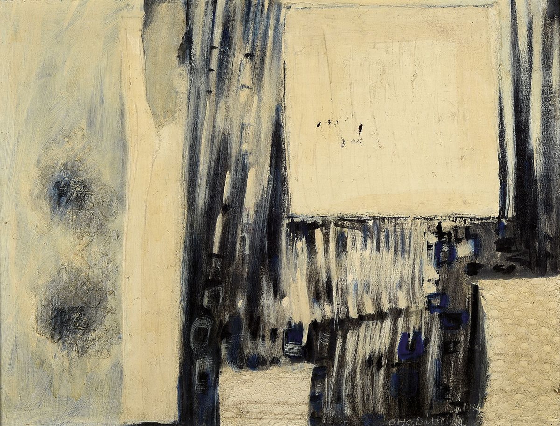 Otto Ditscher, 1903 Neuhofen - 1987, "Insel", Öl/Lwd., dat. 1969, verso von bez. und signiert Otto Ditscher II. 1964 Mischt., 52 x 69 cm, ...