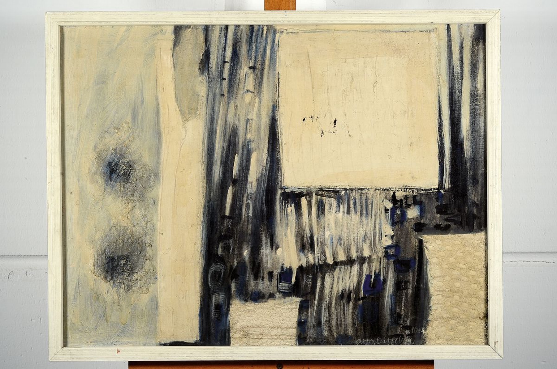 Detail k: Otto Ditscher, 1903 Neuhofen - 1987, "Insel", Öl/Lwd., dat. 1969, verso von bez. und signiert Otto Ditscher II. 1964 Mischt., 52 x 69 cm, ...