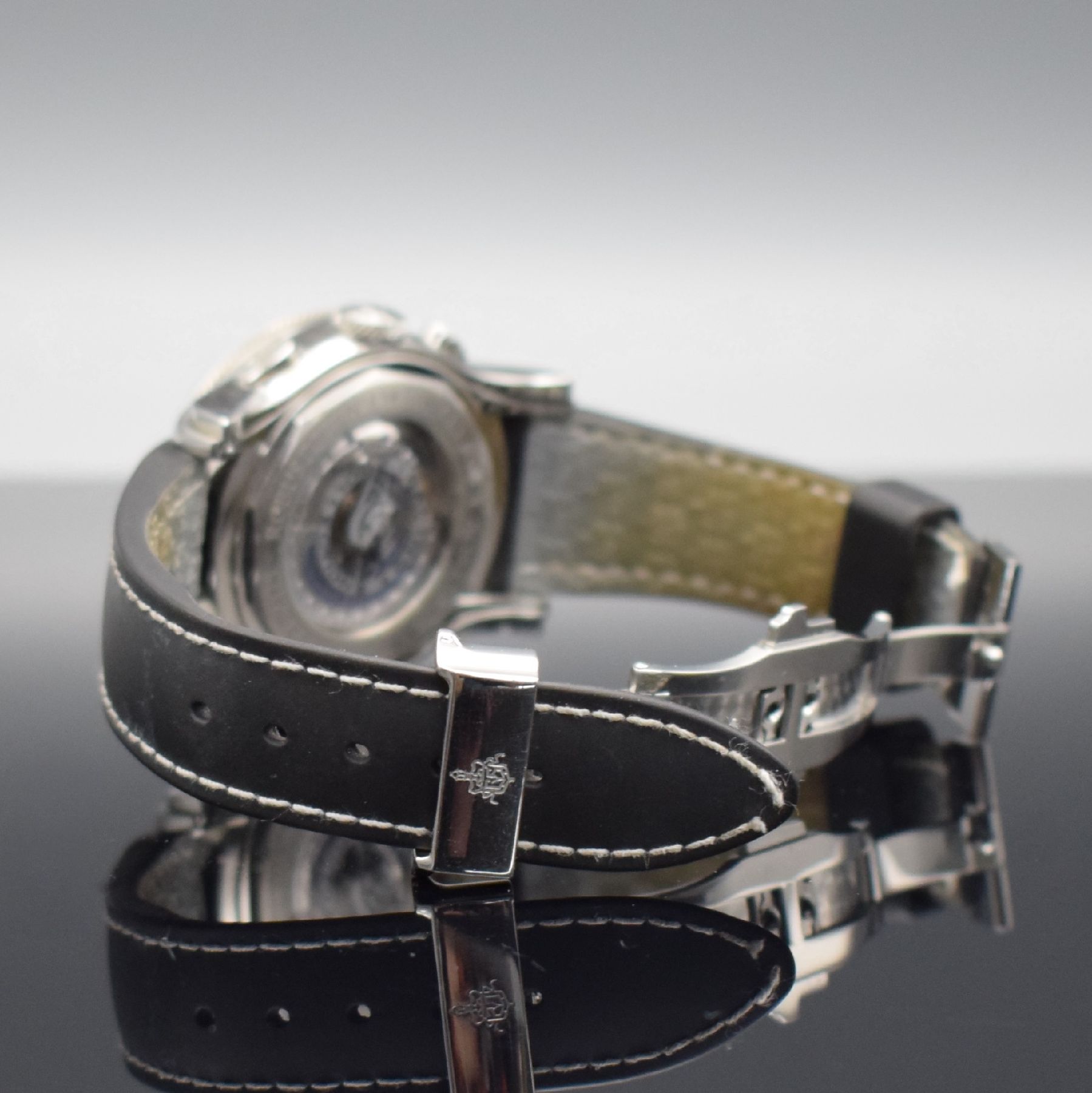 Detail c: CUERVO Y SOBRINOS Herrenarmbanduhr mit Chronograph "Robusto Chronometa Racing" Ref. 2175, Schweiz um 2010, Automatik, beids. vergl. ...
