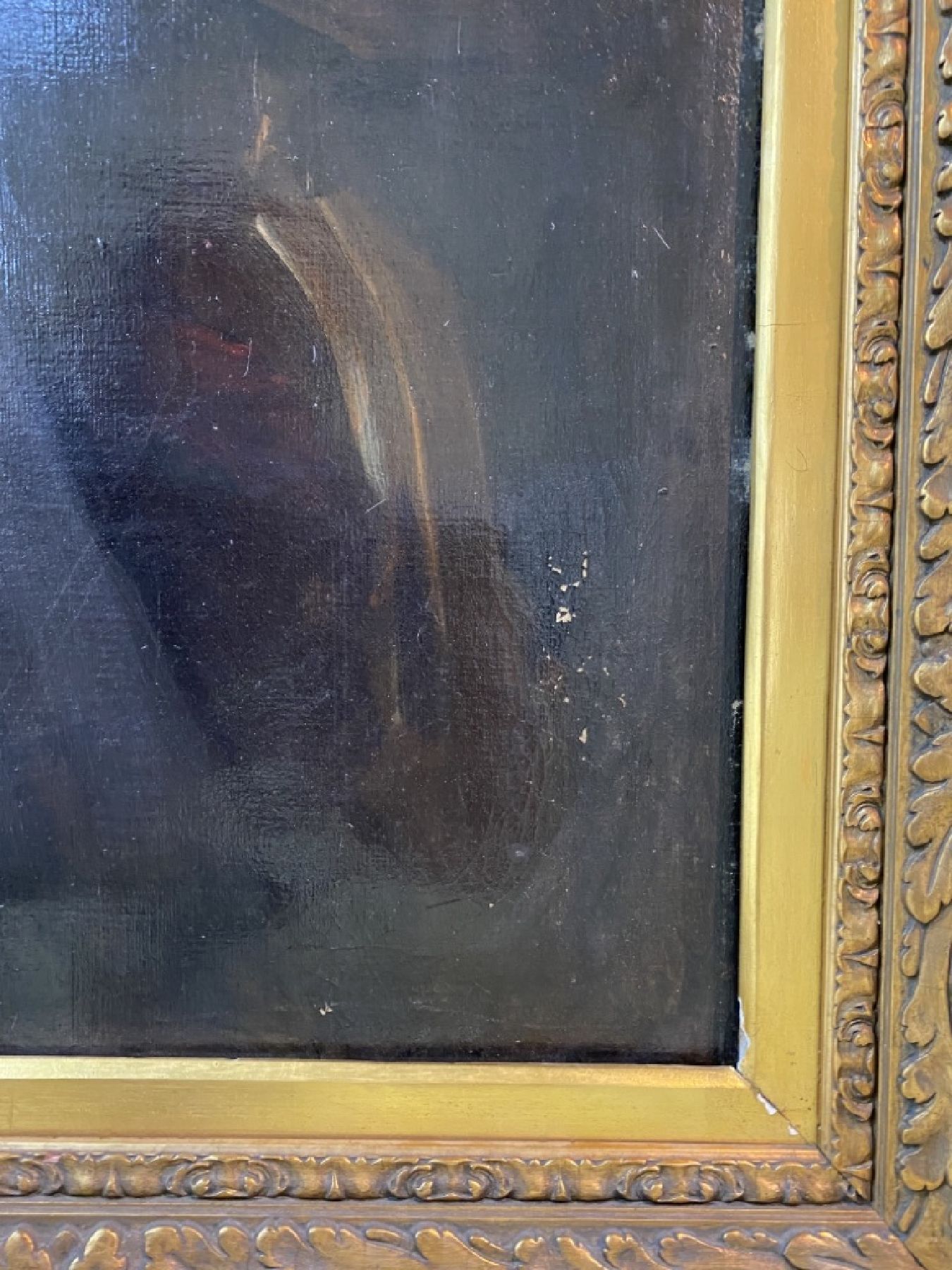 Detail b: Hubert von Herkomer, 1849 Waal bei Landsberg am Lech - Salteron 1914, deutsch-britischer Maler und Bildhauer, hier: Porträt des Chemie- und ...