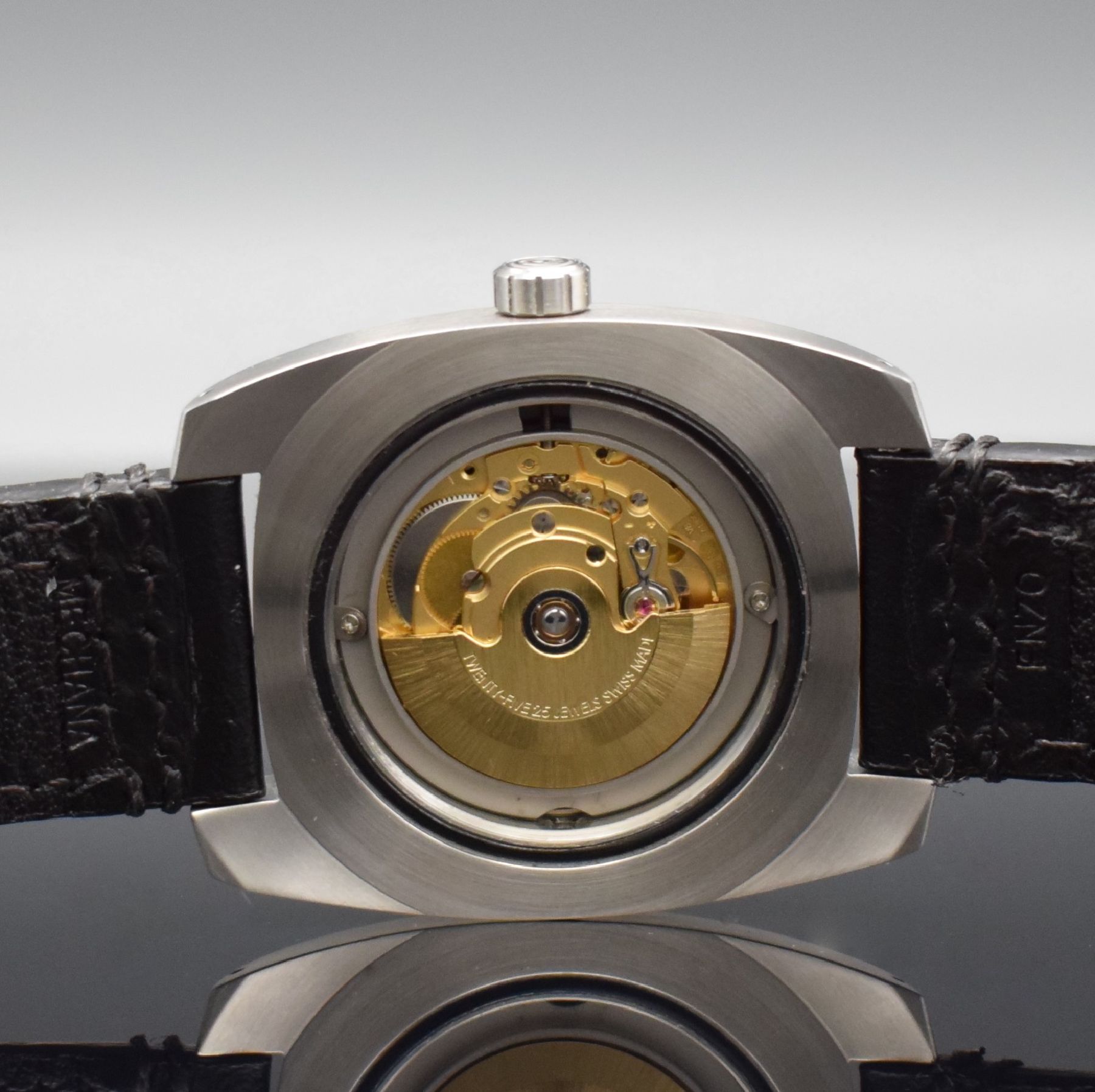 Detail g: ENZO MECHANA Acqua 1650FT Herrenarmbanduhr mit Tauchereigenschaften, um 2019, Automatik, massives verschr. Gehäuse m. Helium-Ventil, eins. drehb. ...