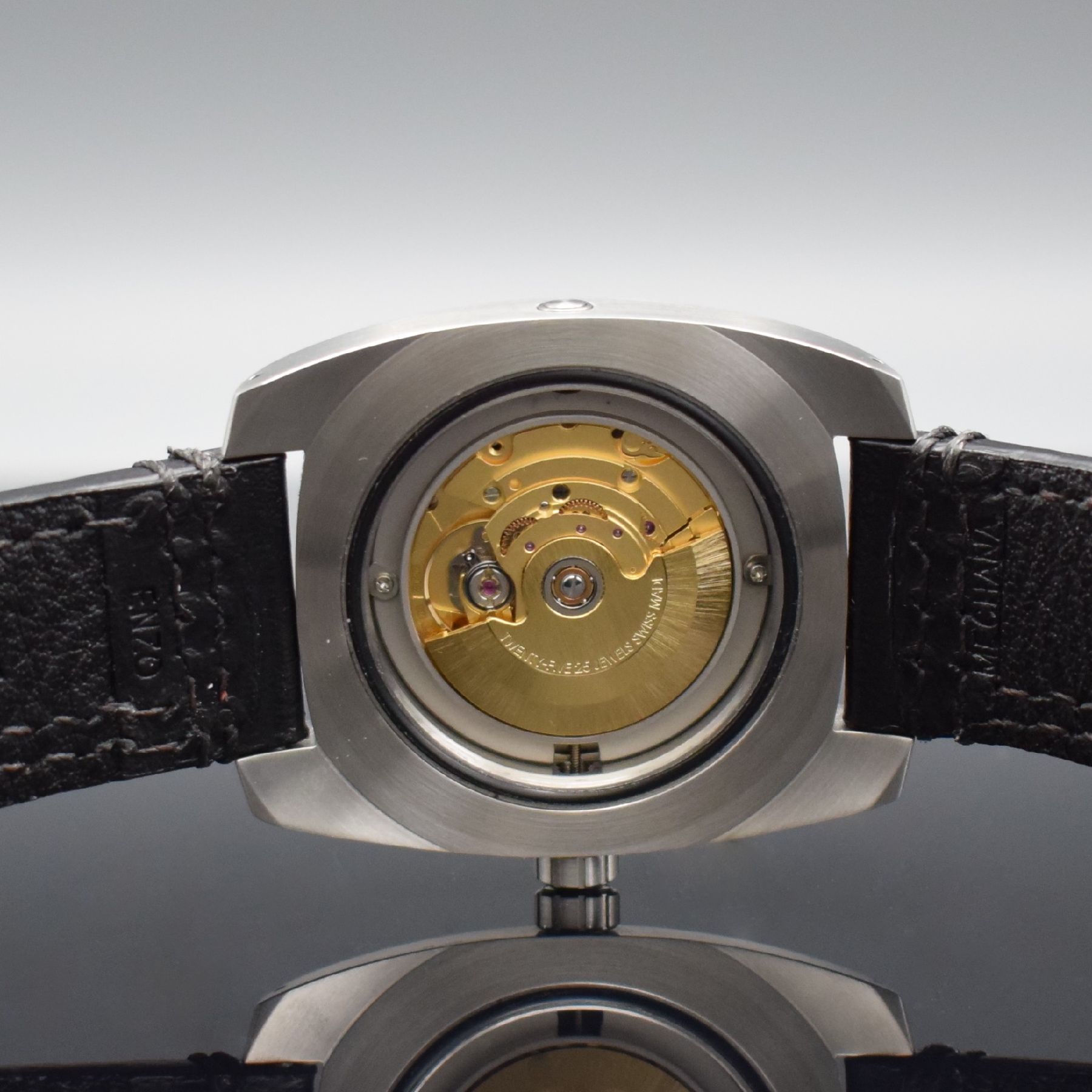 Detail h: ENZO MECHANA Acqua 1650FT Herrenarmbanduhr mit Tauchereigenschaften, um 2019, Automatik, massives verschr. Gehäuse m. Helium-Ventil, eins. drehb. ...
