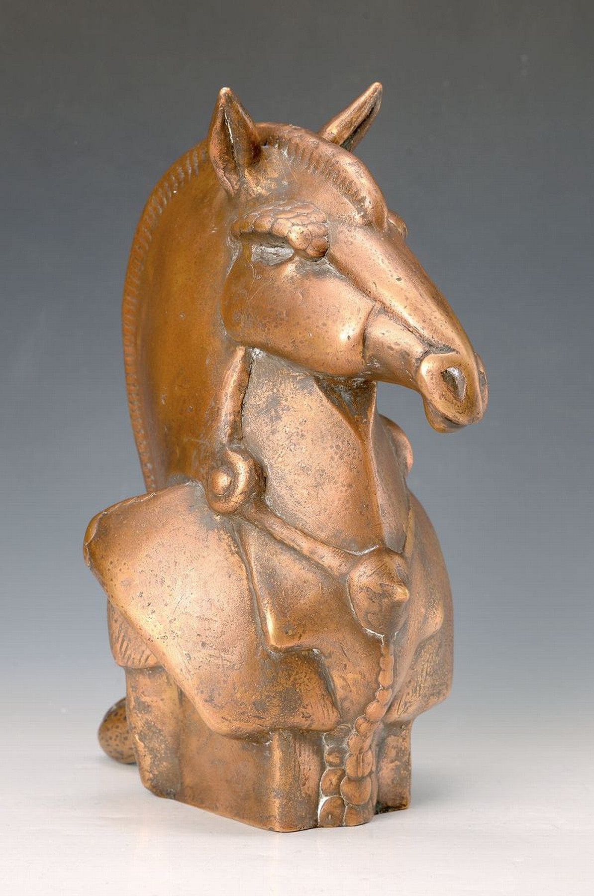 Gernot Rumpf, geb. 1941 Kaiserslautern, Mähne pferd, Bronze, signiert und dat. 1985, Gießerstempel S (Strehle), 7/25, monogr., wuchtige ...