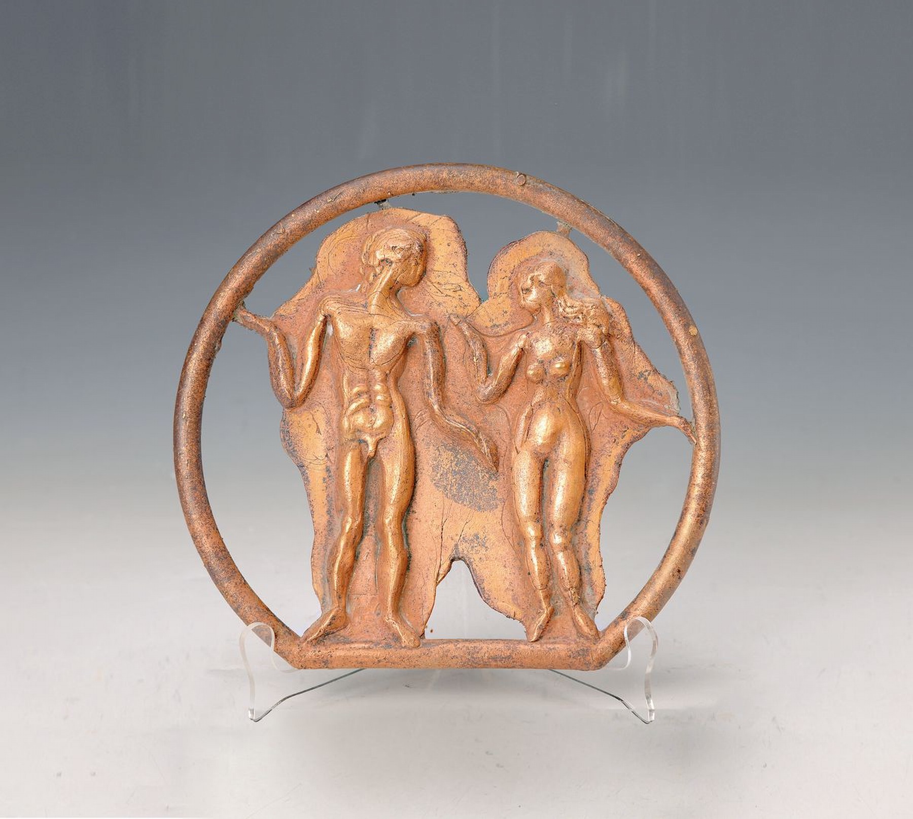Gernot Rumpf, geb. 1941 Kaiserslautern, Adam und Eva, monogrammiert, ca. 18 x 19 cm