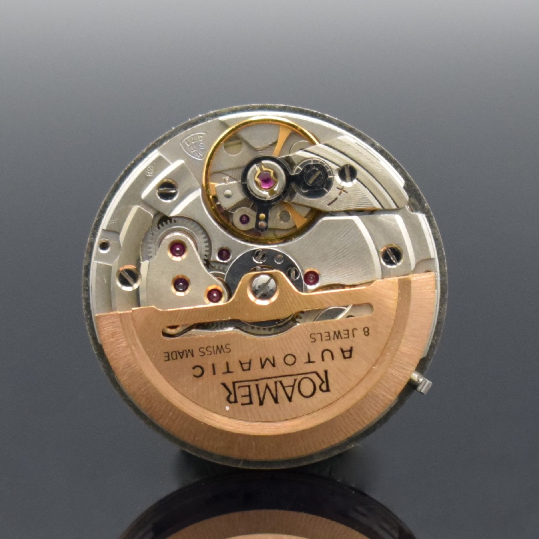 Detail i: ROAMER Herrenarmbanduhr Stingray Roto 44 Date, Automatik, Schweiz 1970er Jahre, Ref. 471-1120.600, kissenförmiges Edelstahlgeh., neutr. Lederband, ...