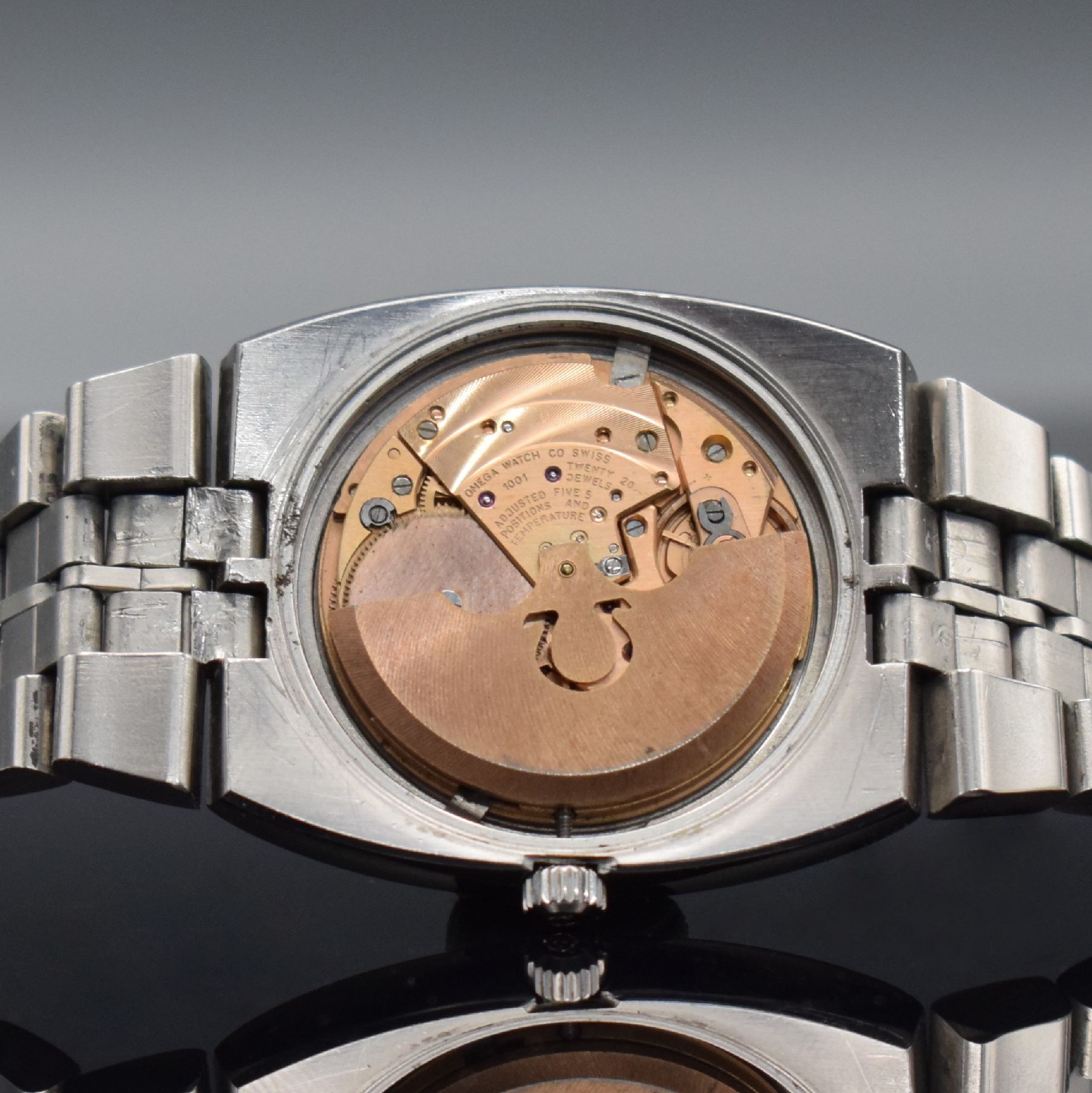 Detail h: Omega Constellation Chronometer Herrenarmbanduhr, Schweiz um 1969, Automatik, Ref. 166.066-168.046, Edelstahlgeh. inkl. orig. Gliederband m. ...