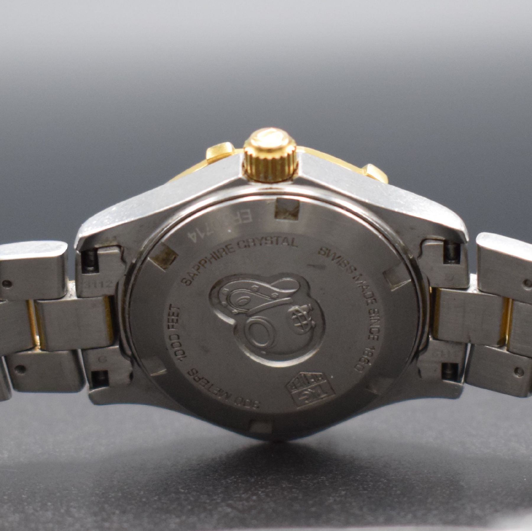 Detail f: TAG HEUER Aquaracer Damenarmbanduhr, Schweiz um 2010, quarz, Ref. WAF 1425, verschr. Gehäuse in Edelstahl/Gold inkl. Gliederband m. Faltschl. eins. ...