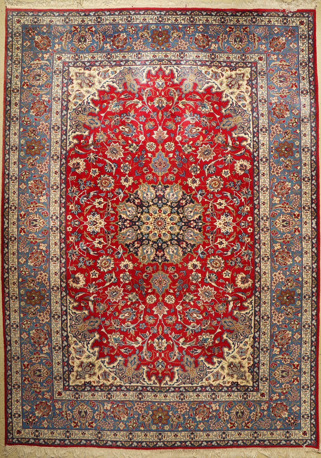 Najafabad alt, Persien, ca. 60 Jahre, Wolleauf Baumwolle, ca. 433 x 312 cm, EHZ: 2