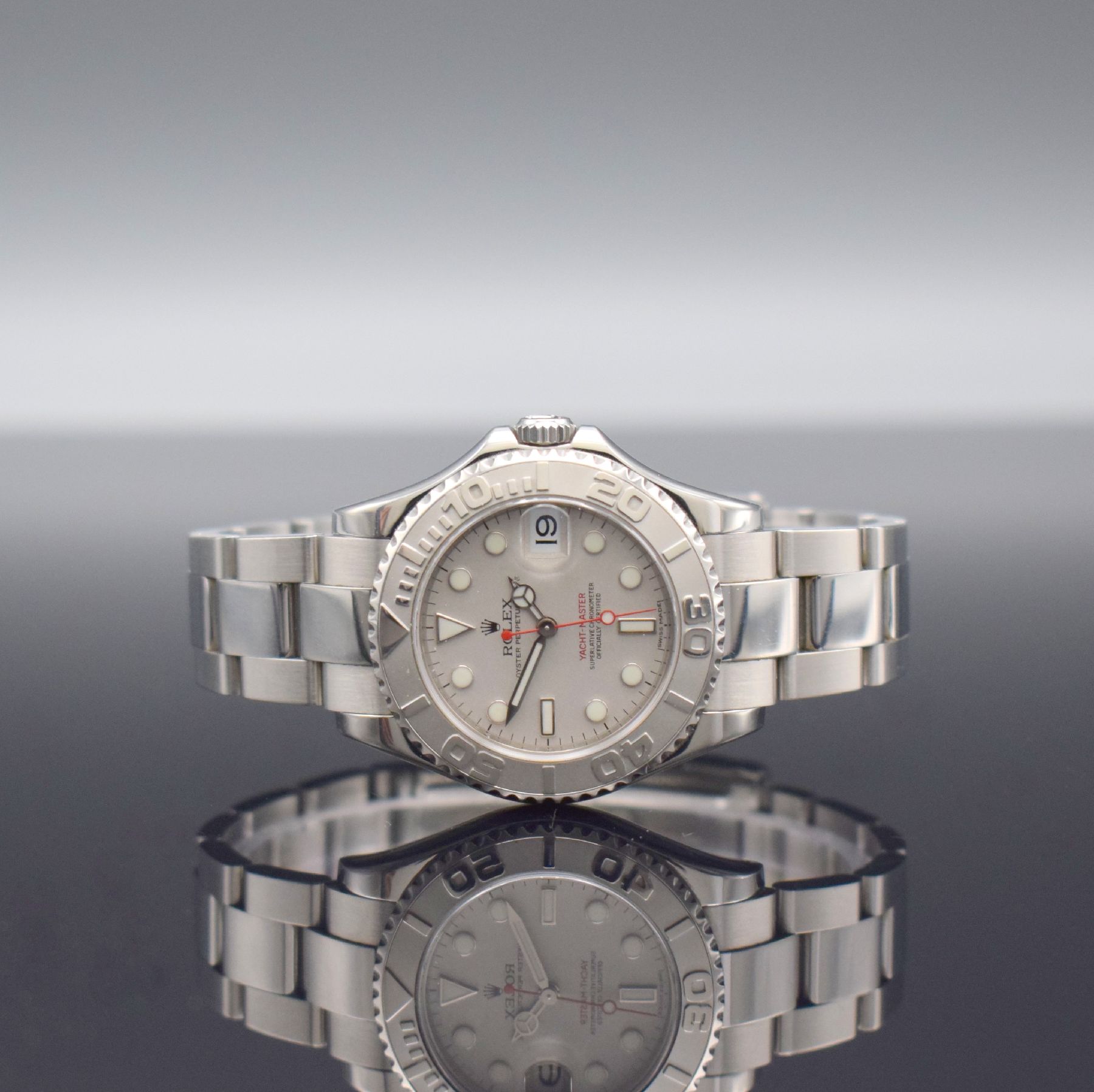 ROLEX Oyster Perpetual Date Yacht-Master Mediumarmbanduhr, Schweiz verk. lt. beil. orig. Garantiekarte 07/2011, Automatik, Ref. 168622, Chronometer ...