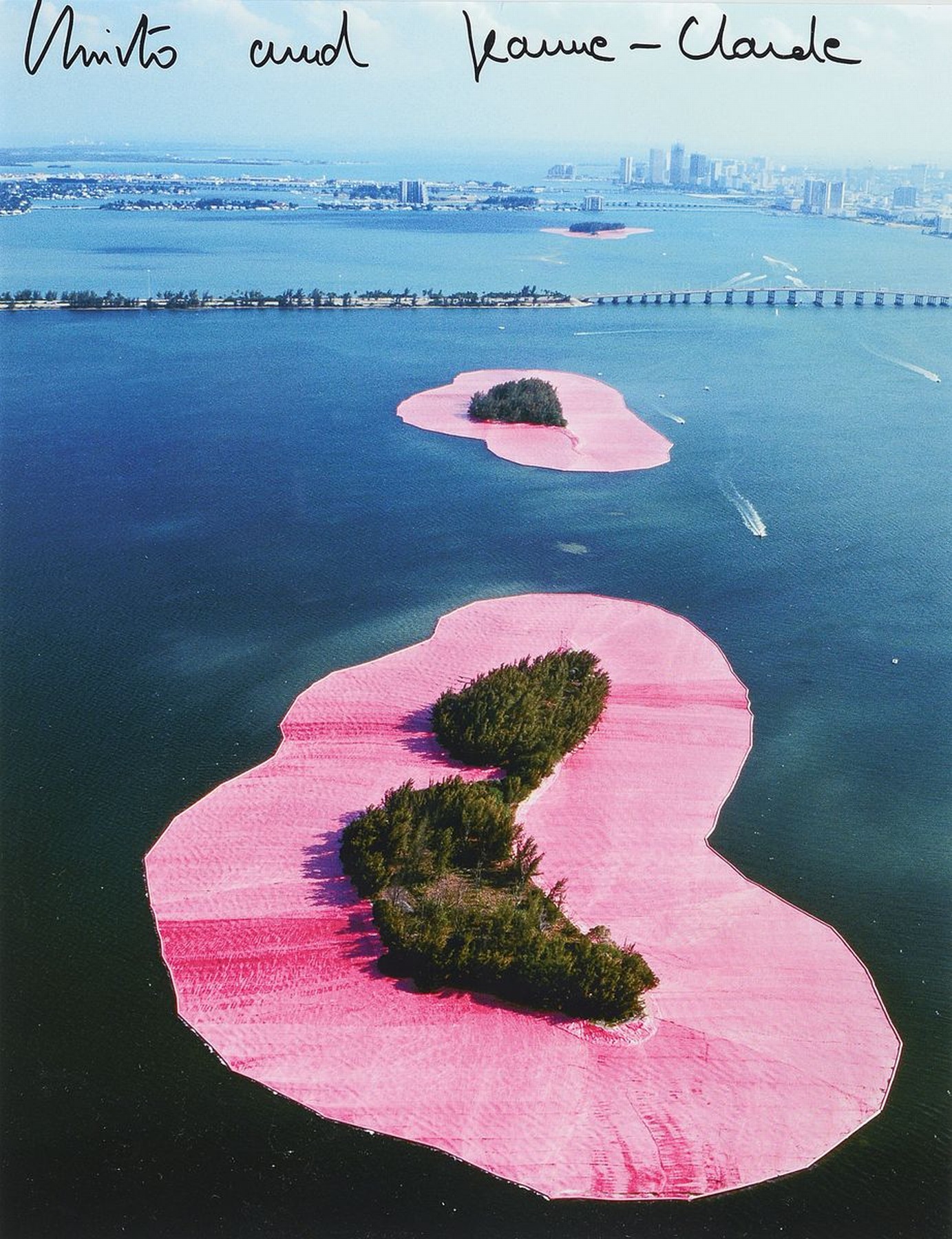 Christo und Jeanne-Claude, Multiple, sign., gerahmt gesamt ca. 42,5x32 cm