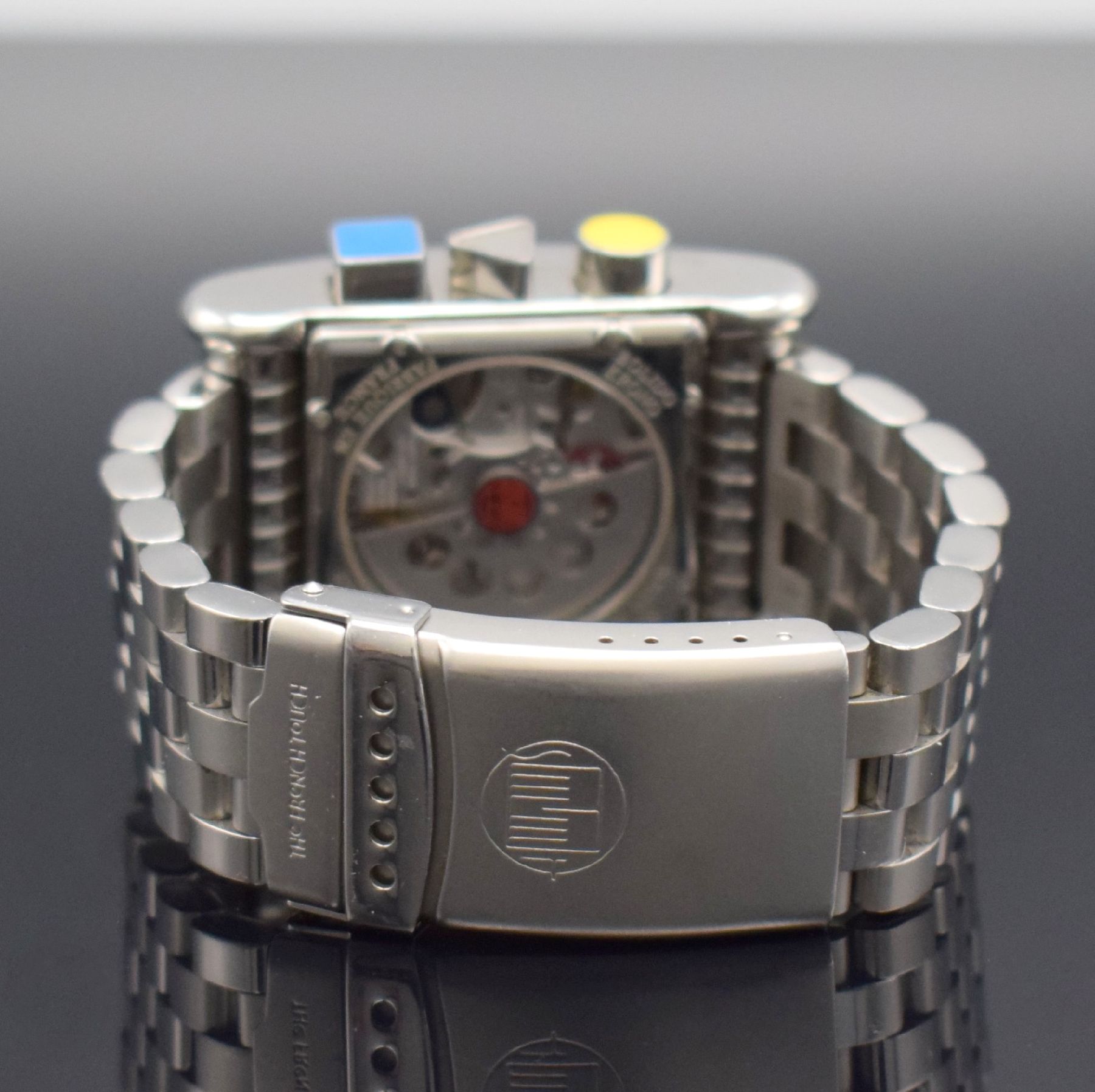 Detail d: ALAIN SILBERSTEIN Bolido Krono ausgefallene & limitierte Herrenarmbanduhr m. Chronograph, Frankreich um 2000, Automatik, ausverkauftes, auf 250 ...