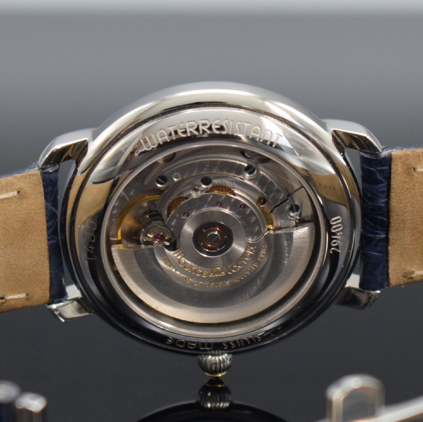 Detail f: MAURICE LACROIX 2éme Temps Herrenarmbanduhr mit 2er Zeitzone, Schweiz 2001, Automatik, Ref. 29400-1616, beids. vergl. Gehäuse in Edelstahl/Gold ...