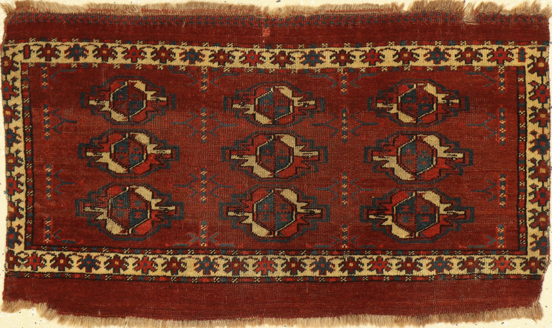 Karadashli Torba, Turkmenistan, mitte 19.Jhd, Wolle auf Wolle, ca. 84 x 48 cm, EHZ: 4