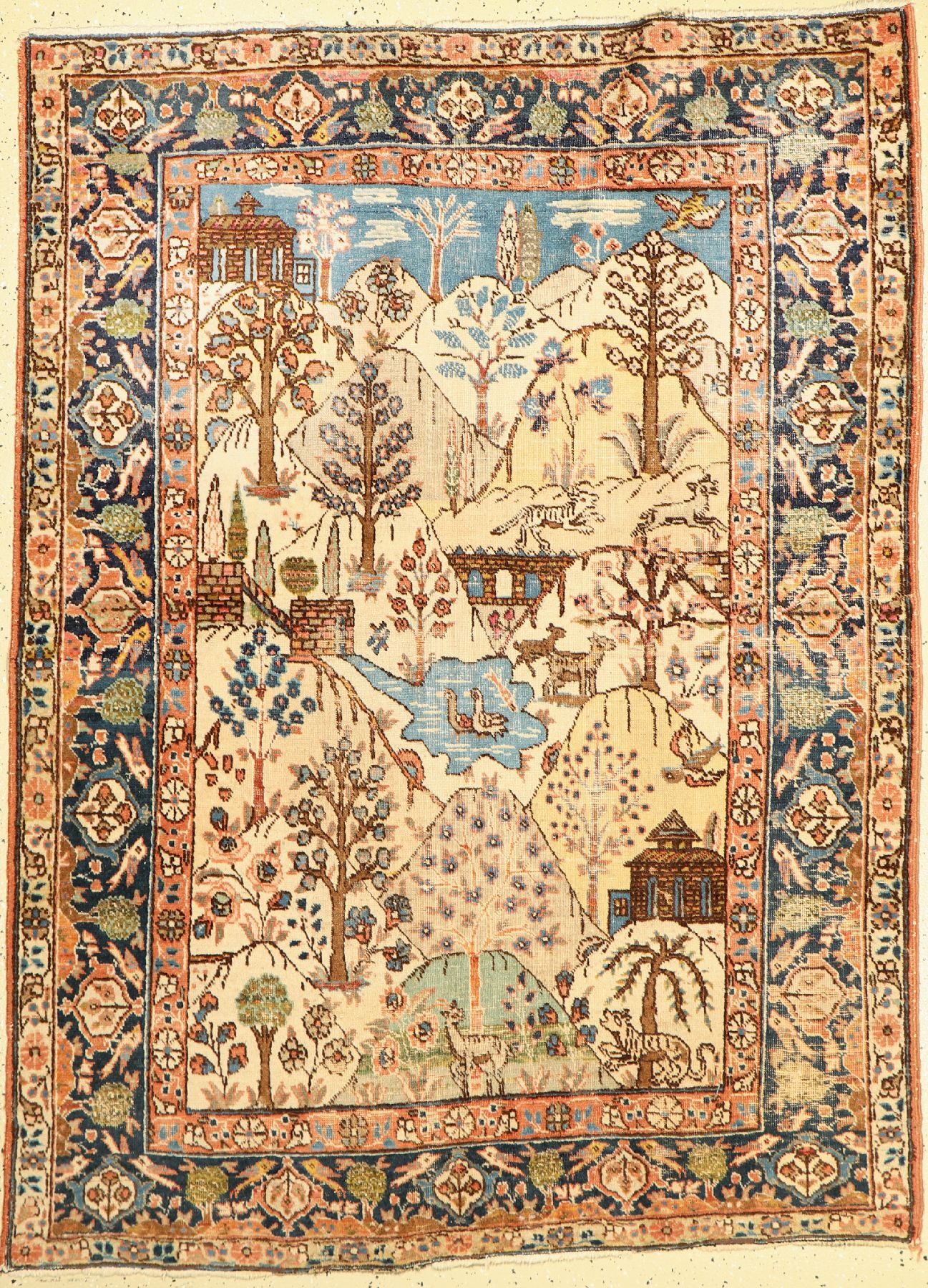 Täbriz alt, Persien, um 1930, Wolle auf Baumwolle, ca. 185 x 137 cm, EHZ: 4