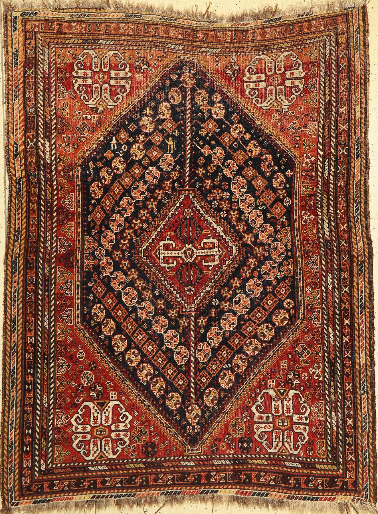 Ghaschgai alt, Persien, um 1930, Wolle auf Wolle, ca. 191 x 147 cm, EHZ: 5