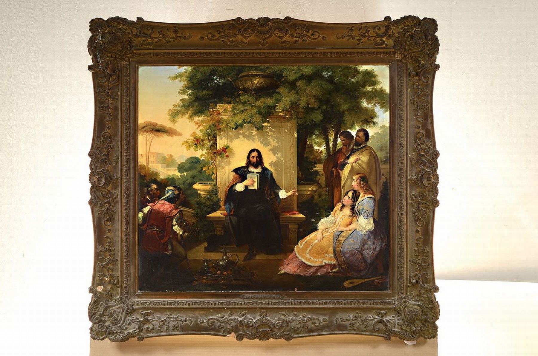 Detail k: Peter Rudolf Karl Herbsthoffer, 1821 Bratislava (Pressburg) - 1876 Waidhofen Thaya, idealisierter, predigender Christus im Stil von 1860 in ...