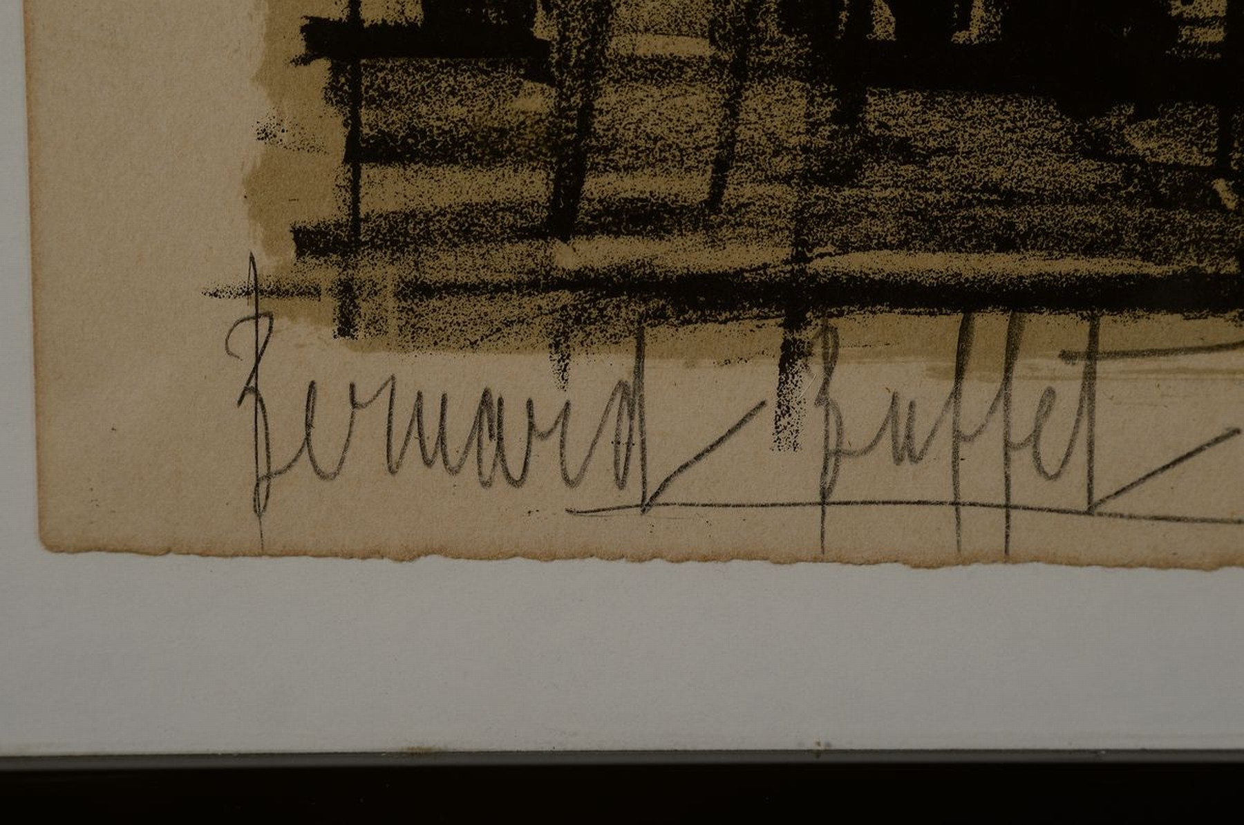 Detail a: Bernard Buffet, 1928-1999, Sacre Coeur, Farblithographie, handsigniert und bez. e.a., Auflage 150 Exempl., ca. 52x67cm, Blattgr. ca. 55.5x72.5cm, ...