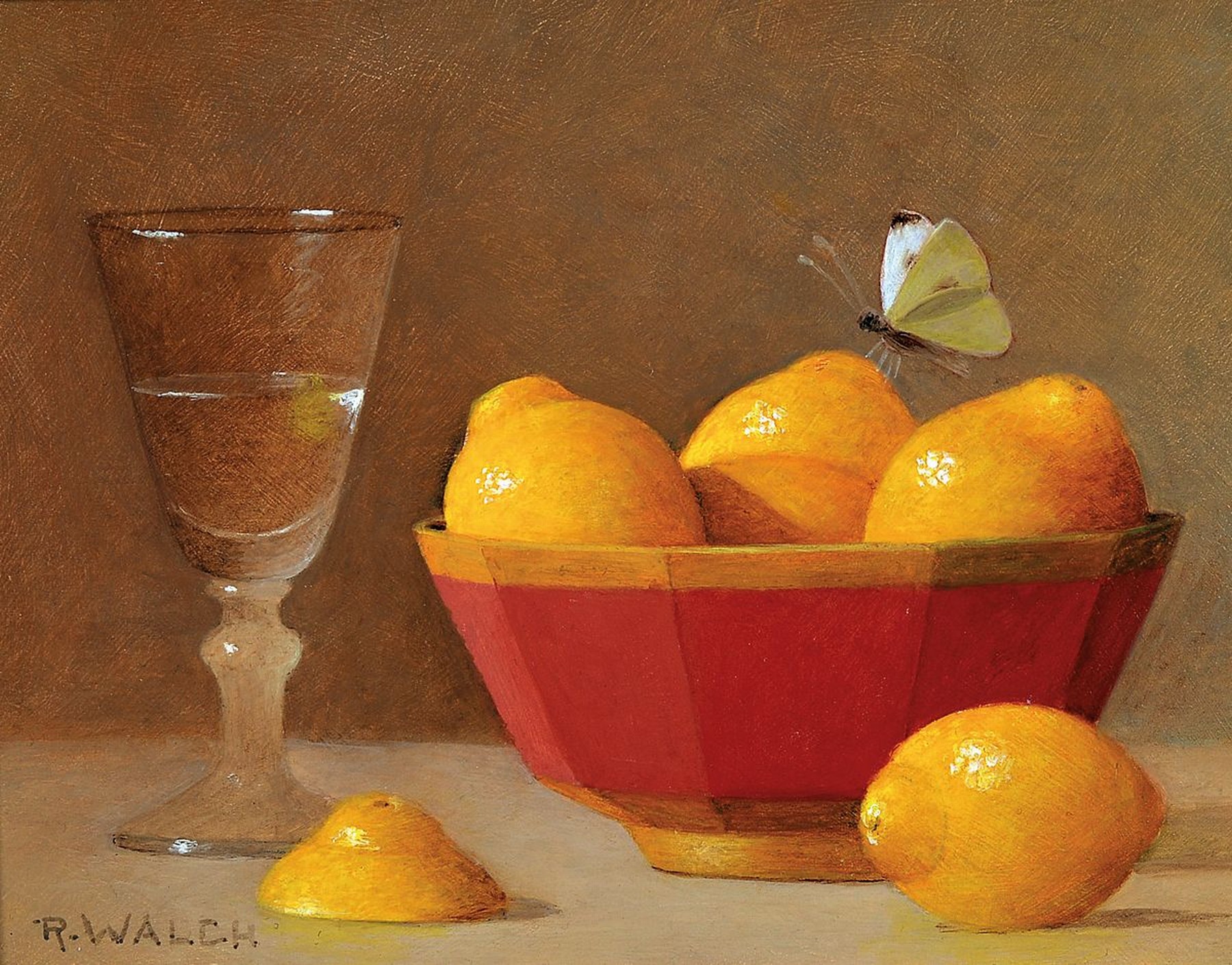 Detail a: René Walch, geb. 1935, Öl/Lwd, drei Stillleben, signiert, ca. 14 x 18 cm und 2 x(16.5 x 22 cm)