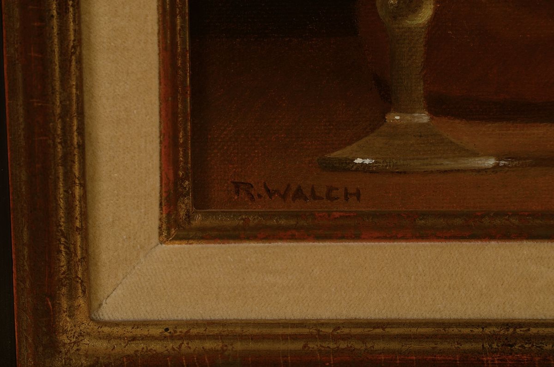 Detail a: René Walch, geb. 1935, Öl/Lwd, zwei Stillleben, signiert, ca. 16 x 24.5 cm bzw. 22 x 27 cm, beide gerahmt