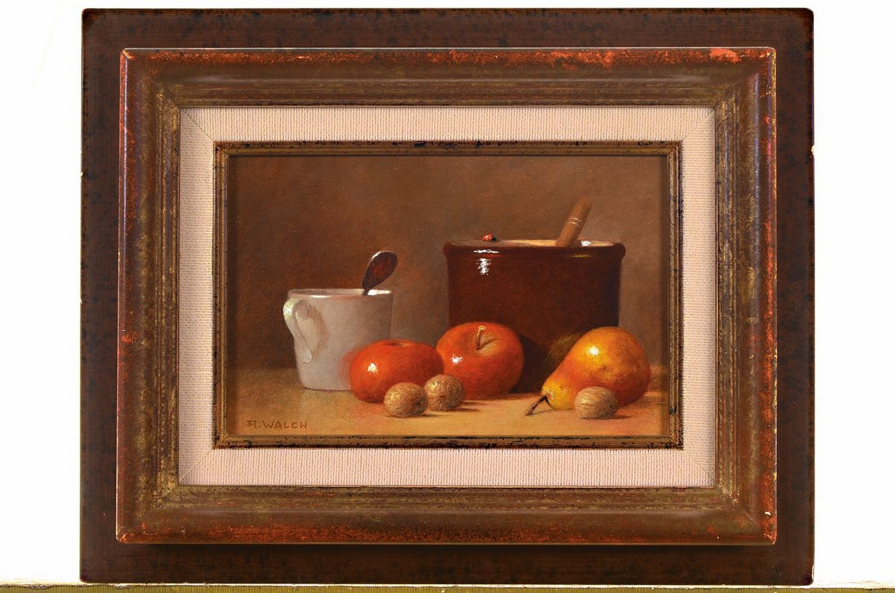 Detail n: René Walch, geb. 1935, Öl/Lwd, zwei Stillleben, signiert, ca. 16 x 24.5 cm bzw. 22 x 27 cm, beide gerahmt