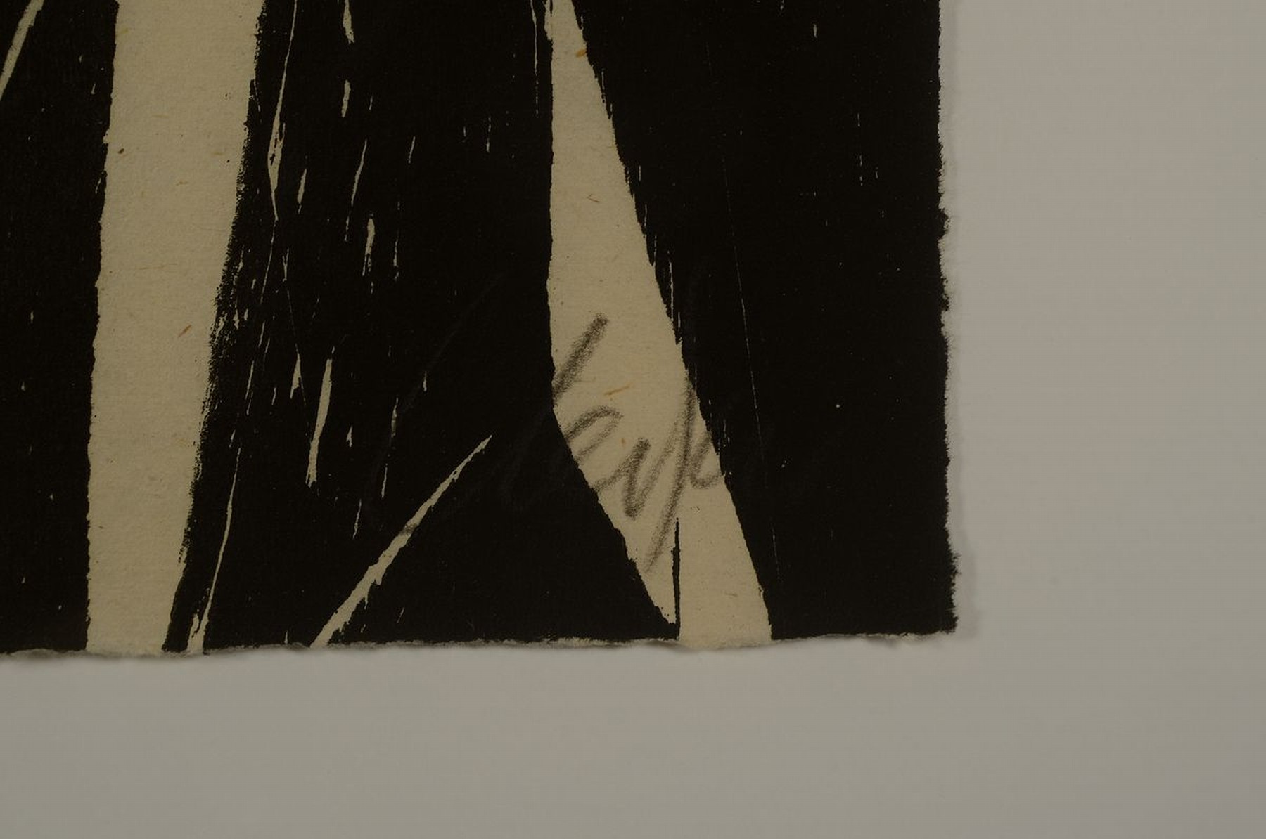Detail a: Günther Uecker, geb. 1930, Holzschnitt auf feinem handgeschöpftem Japan-Bütten, handsigniert, num.9/50, aus 1981, mit Trockenstempel der ...