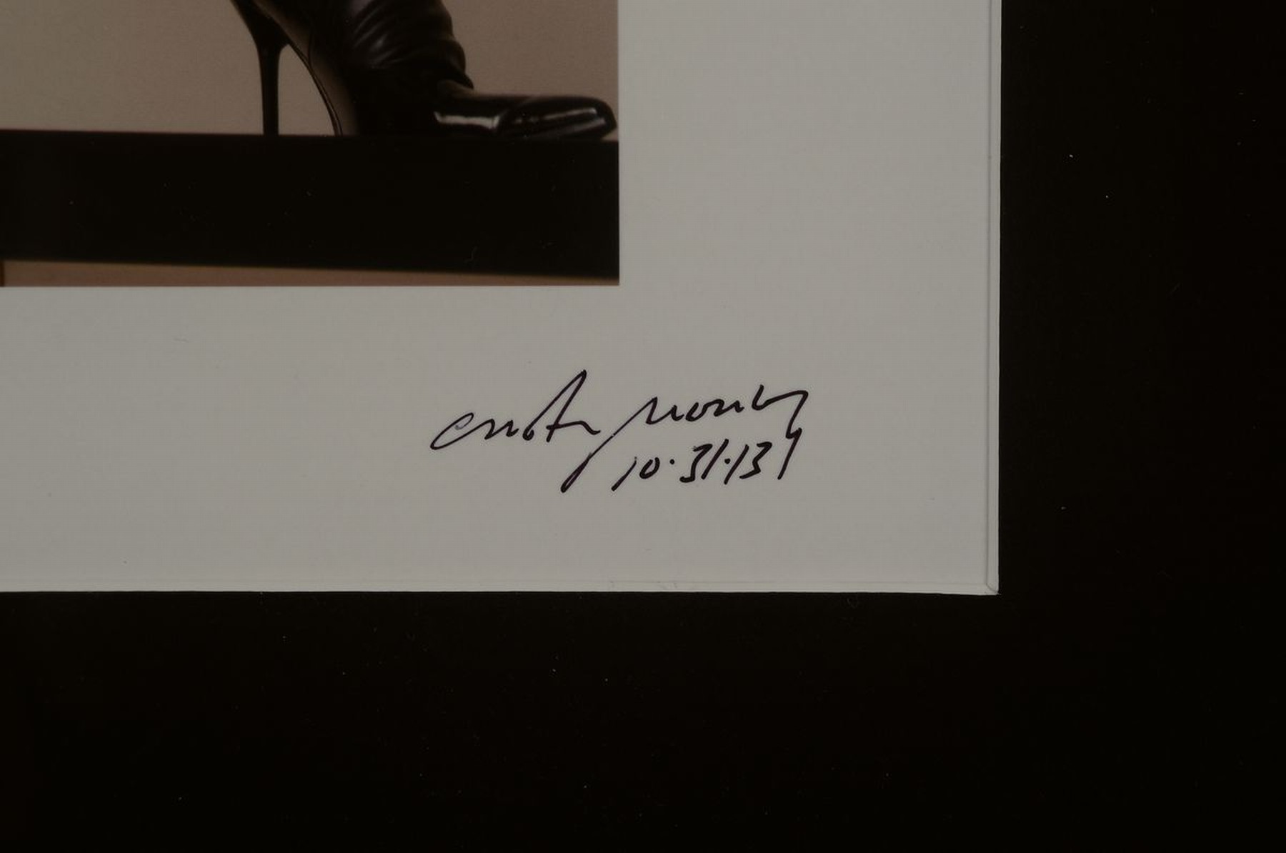 Detail a: Craig Morey, geb. 1952 Fort Wayne/USA, Aktfotografie, handsigniert,rückseitig mit Zertifikat, PP., unter Glas, Rahmen, ca. 56 x 46 cm, dat.
