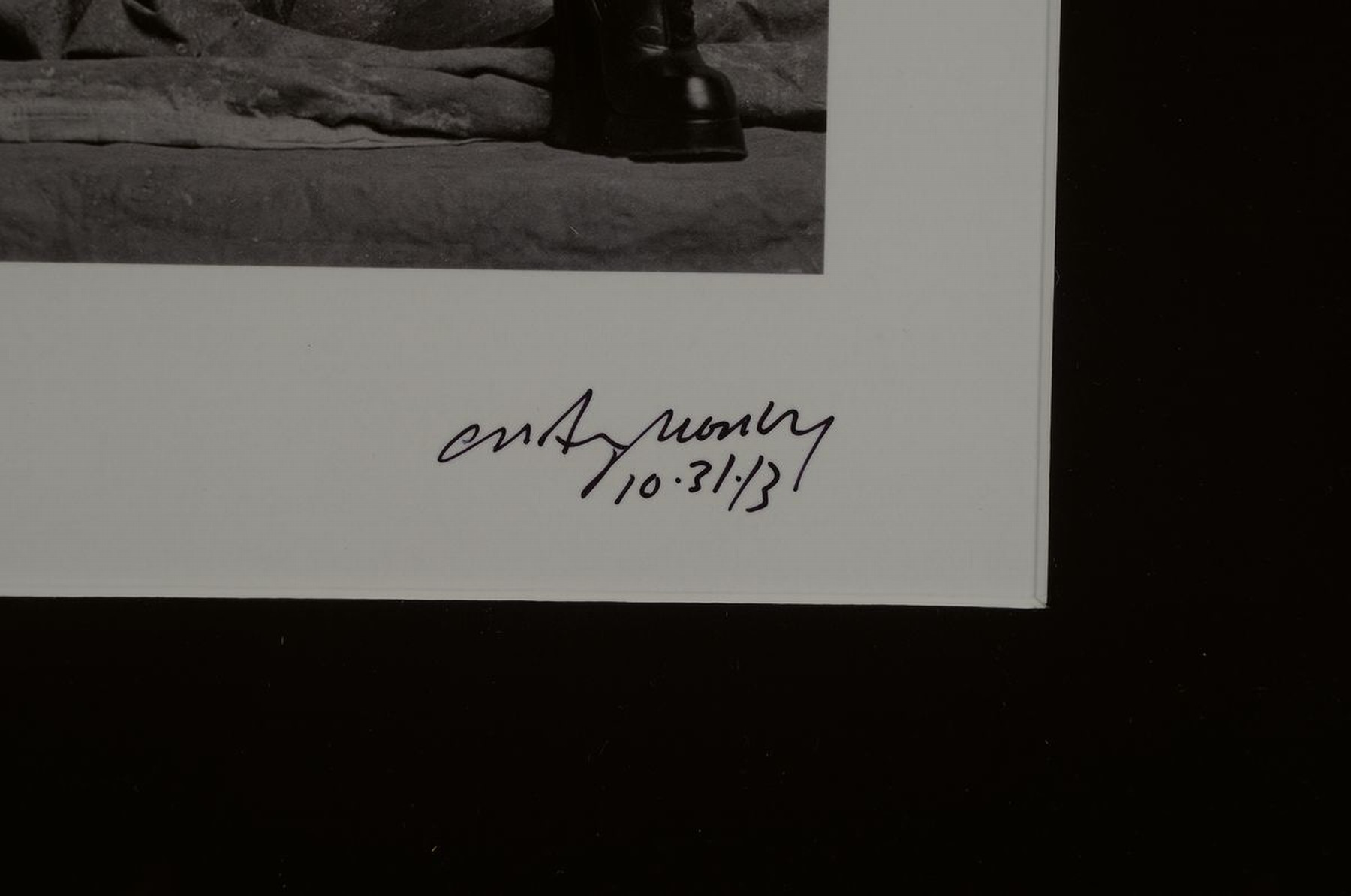 Detail a: Craig Morey, geb. 1952 Fort Wayne/USA, Aktfotografie, handsigniert,rückseitig mit Zertifikat, PP., unter Glas, Rahmen, ca. 56 x 46 cm, dat.
