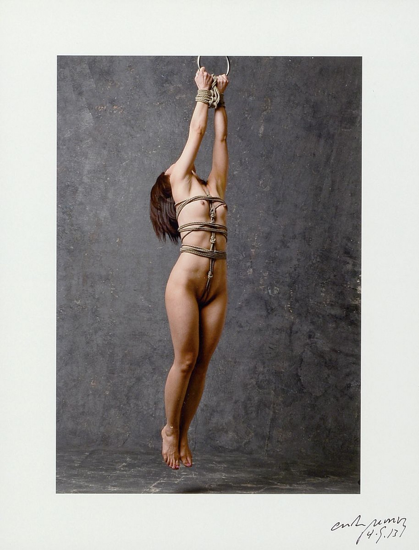 Craig Morey, geb. 1952 Fort Wayne/USA, Aktfotografie, handsigniert,rückseitig mit Zertifikat, PP., unter Glas, Rahmen, ca. 56 x 46 cm, dat.