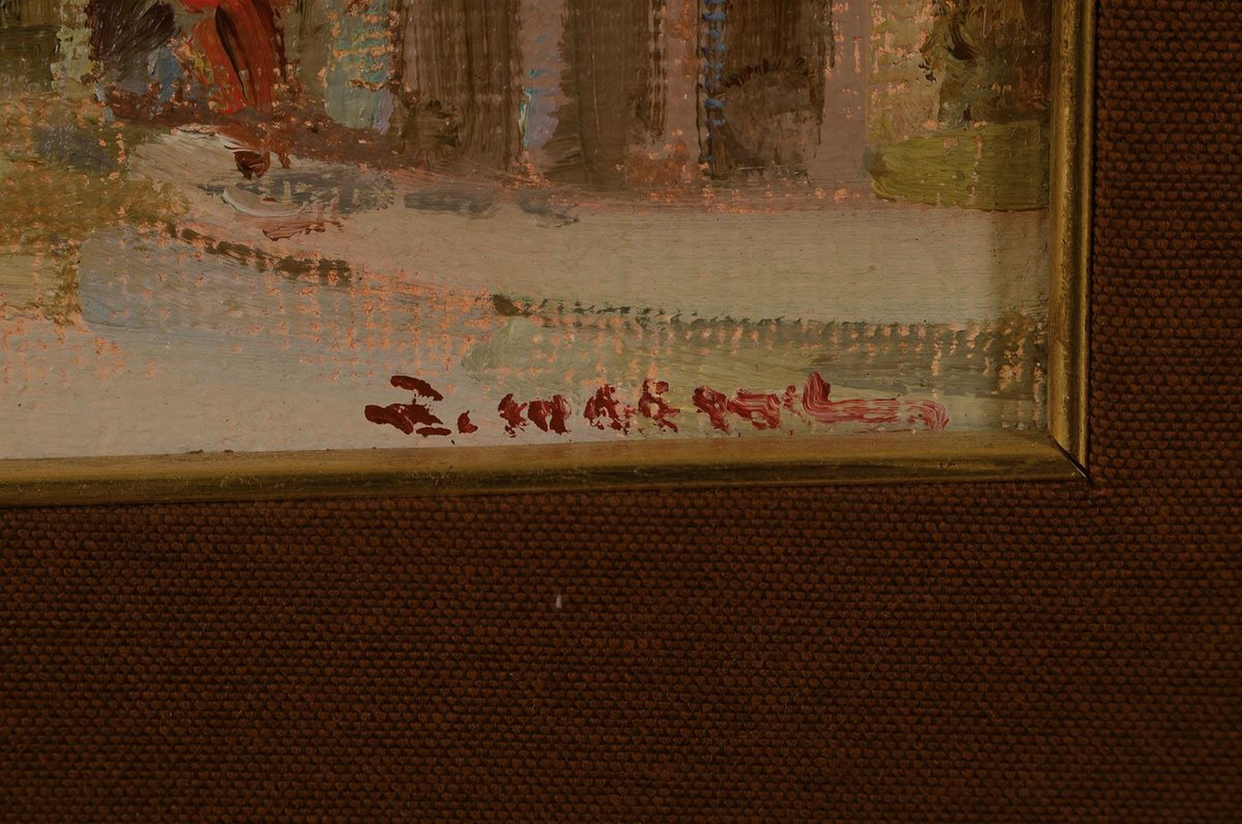 Detail a: Rinaldo Caressa, 1929-2009, Blick auf das Hofbräuhaus in München, Öl/Lwd, rückseitig signiert und dat. 1984, ca. 40x30cm, R. ca. 51x41cm