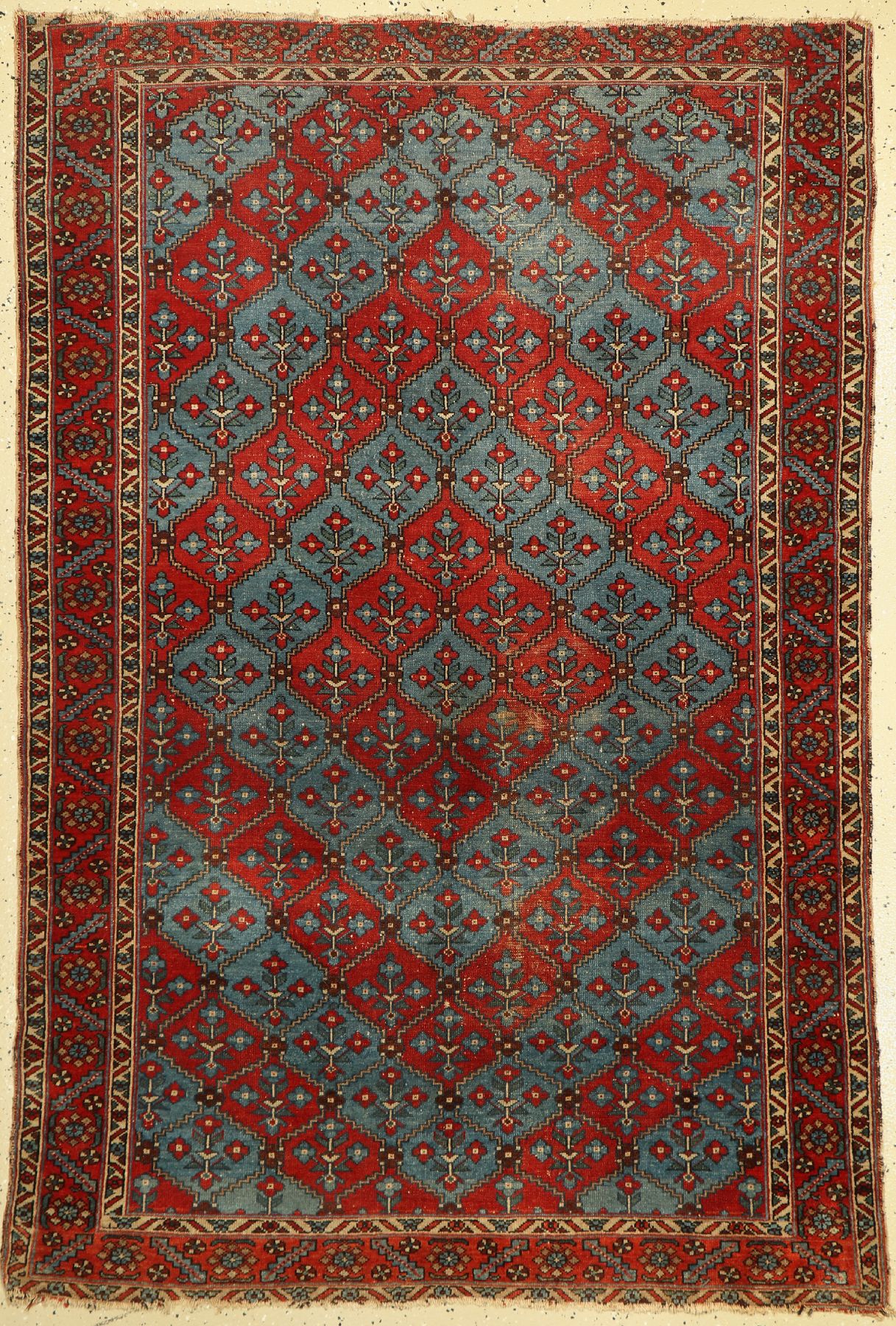 Malayer antik, Persien, um 1900, Wolle auf Baumwolle, ca. 191 x 130 cm, EHZ: 4-5
