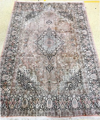 Image 26188076 - Kaschmir Seide Palastteppich, Indien, um 1960, Flor Seidig, ca. 550 x 370 cm, EHZ: 3 ...